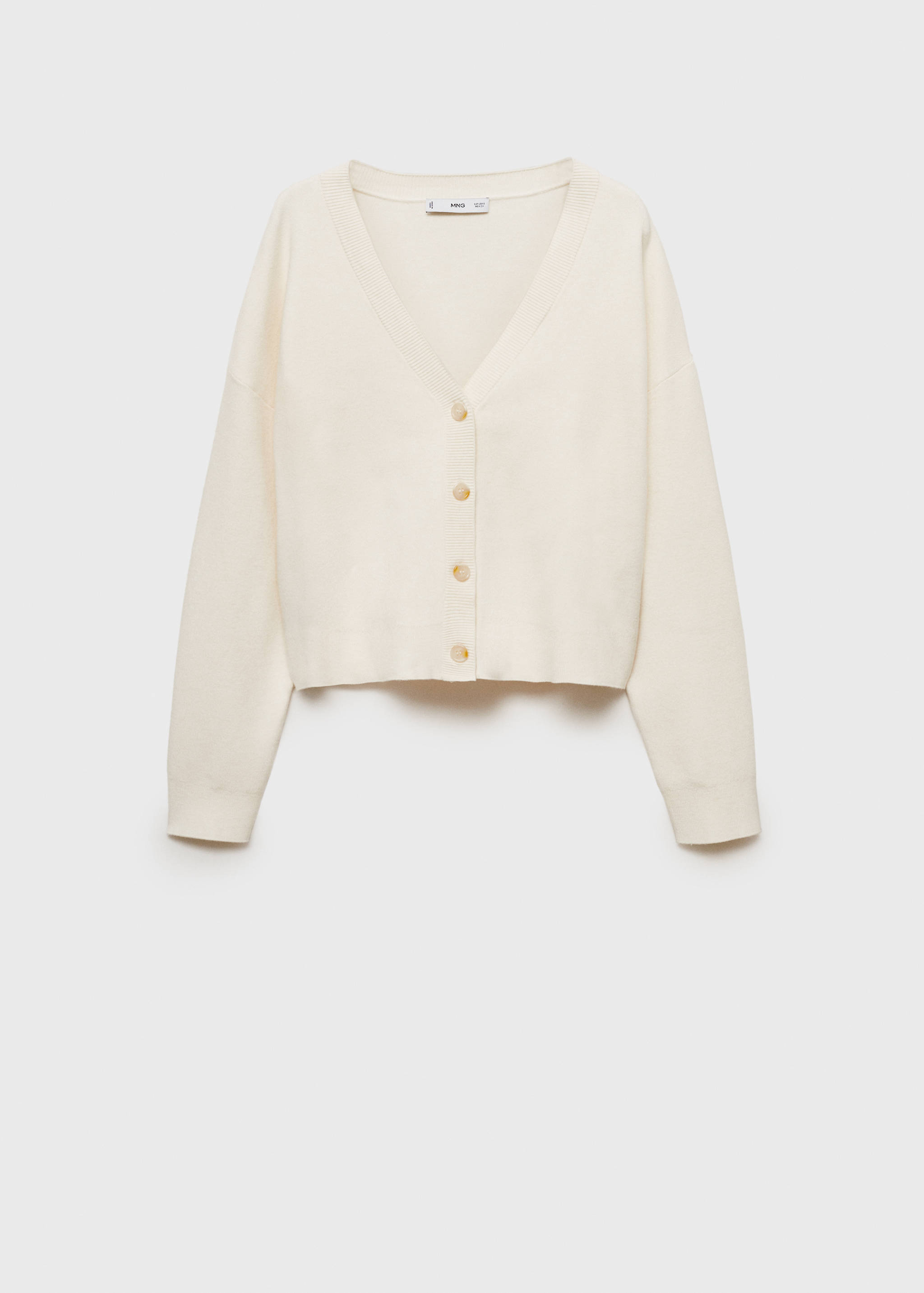 Трикотажный кардиган с V-образной горловиной - Изделие без модели