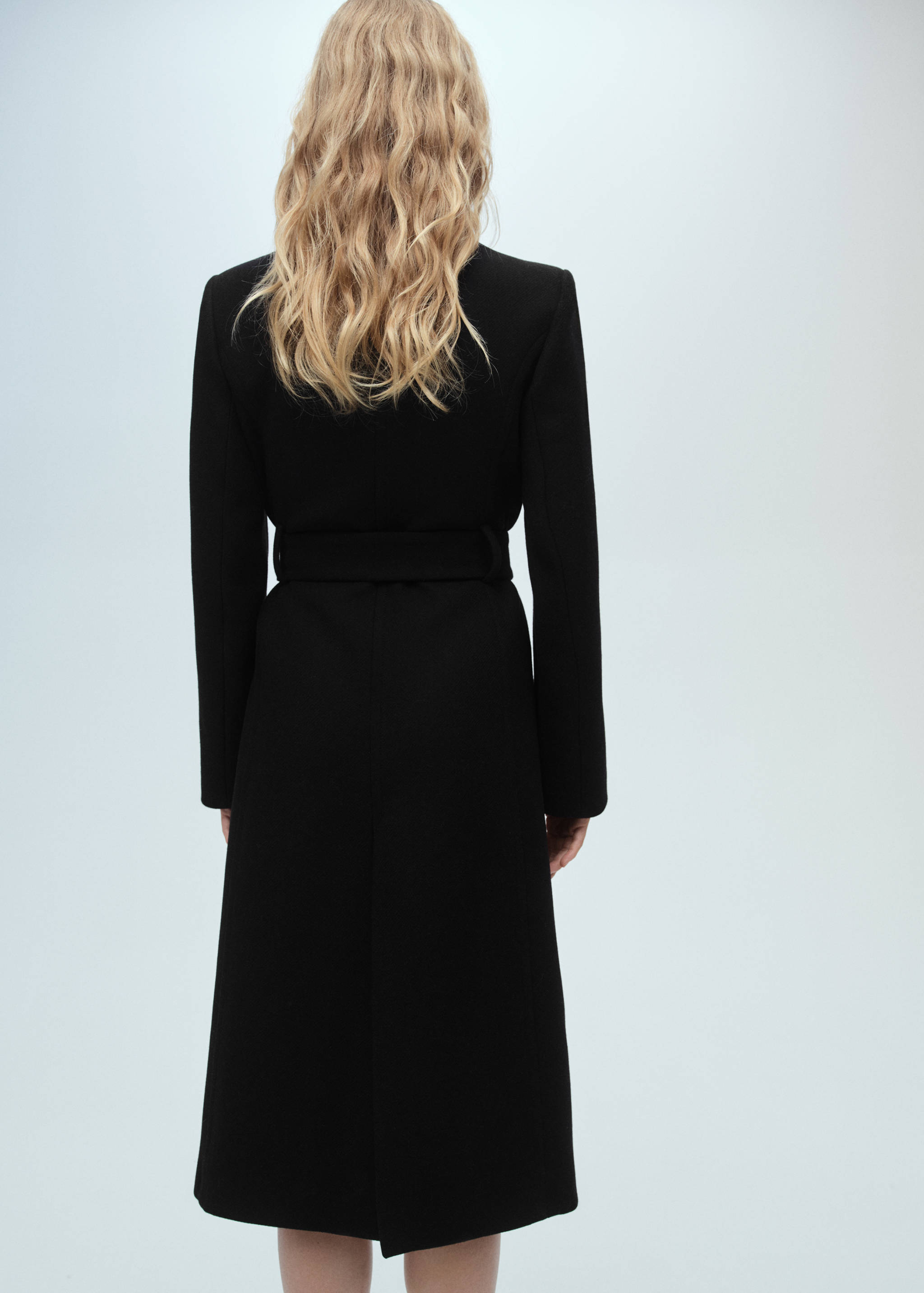 Manteau laine ceinture - Verso de l’article