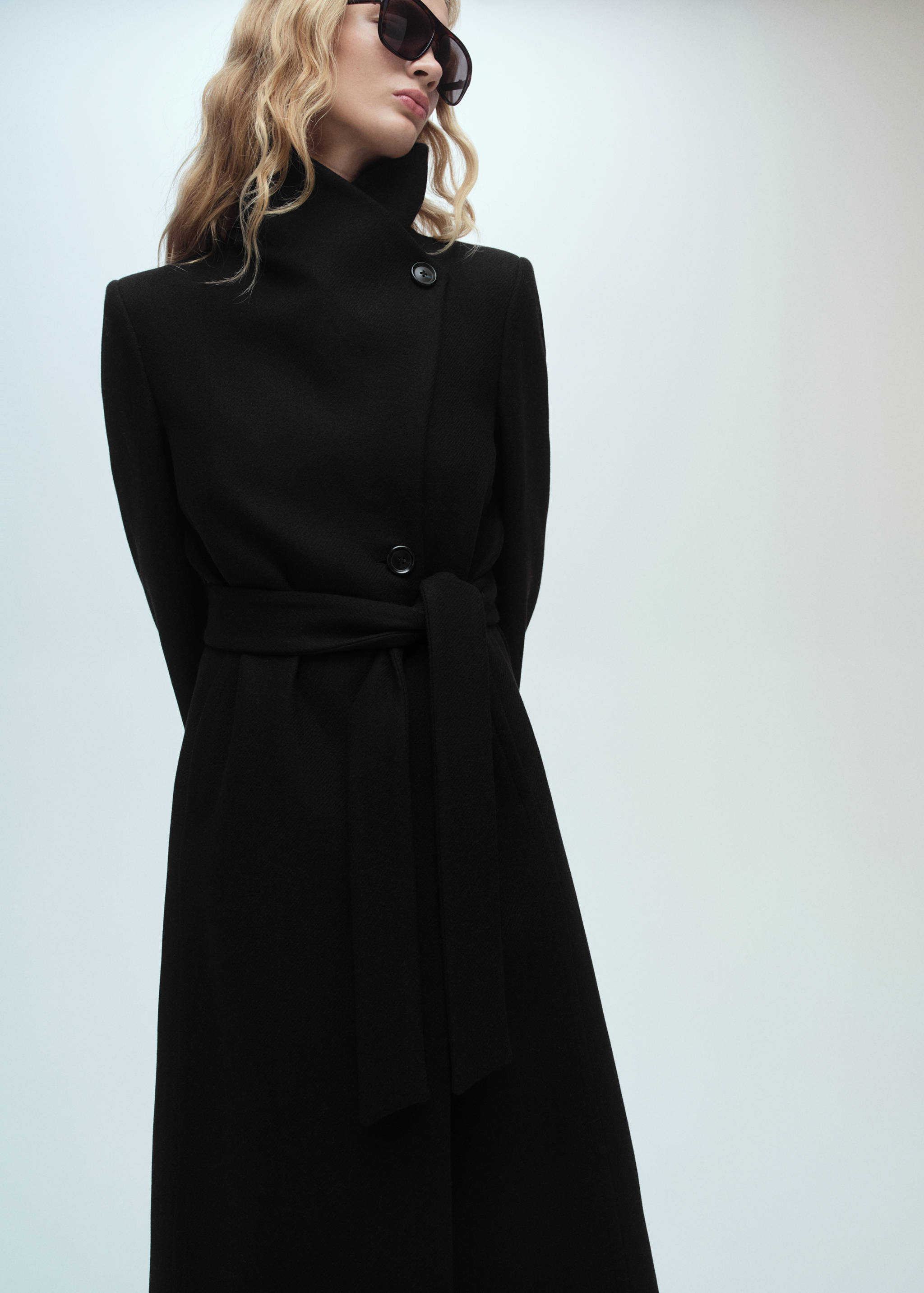 Manteau laine ceinture - Détail de l'article 2