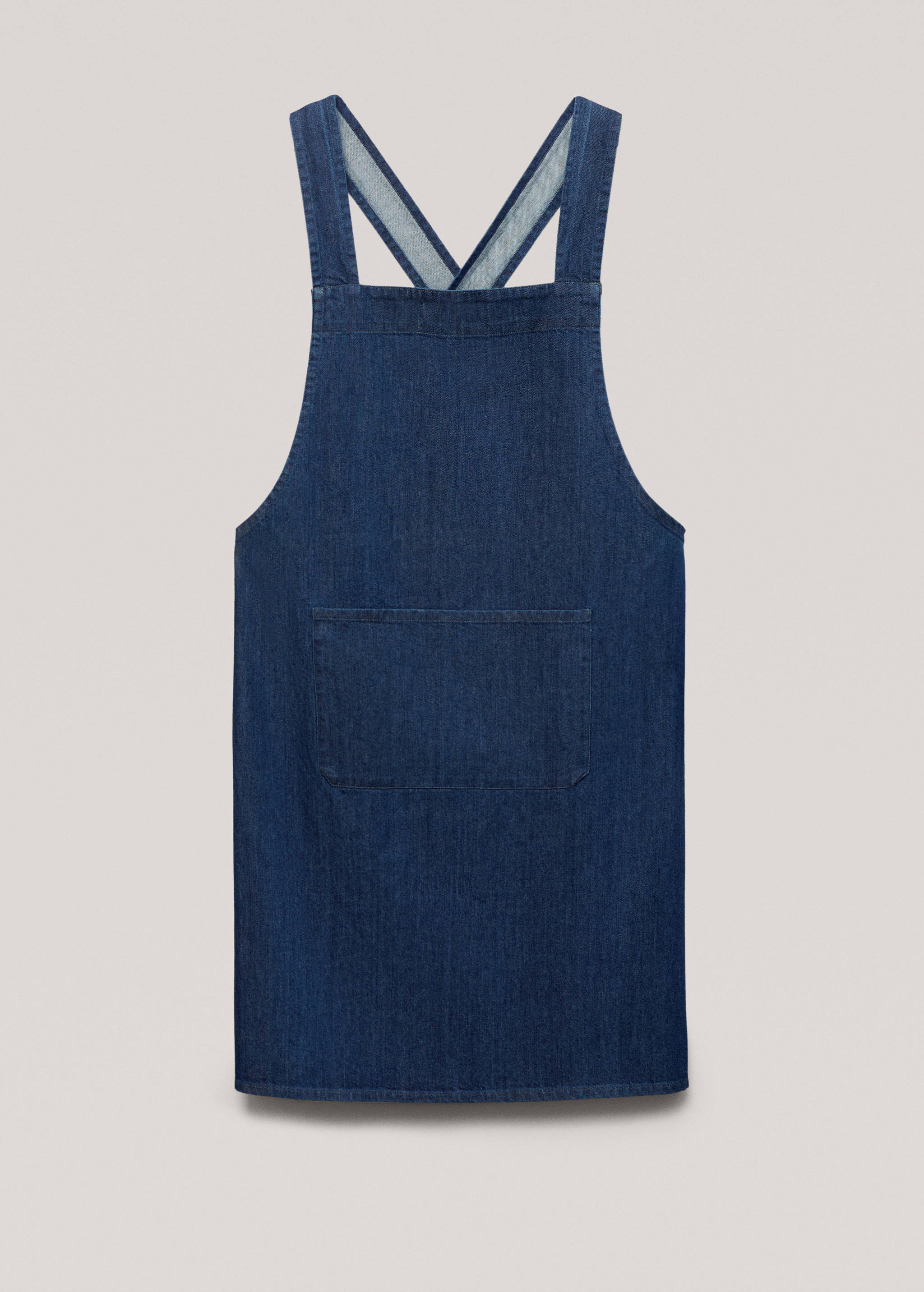 Fartuch z denimu ze skrzyżowanymi szelkami - Artykuł bez modela/modelki