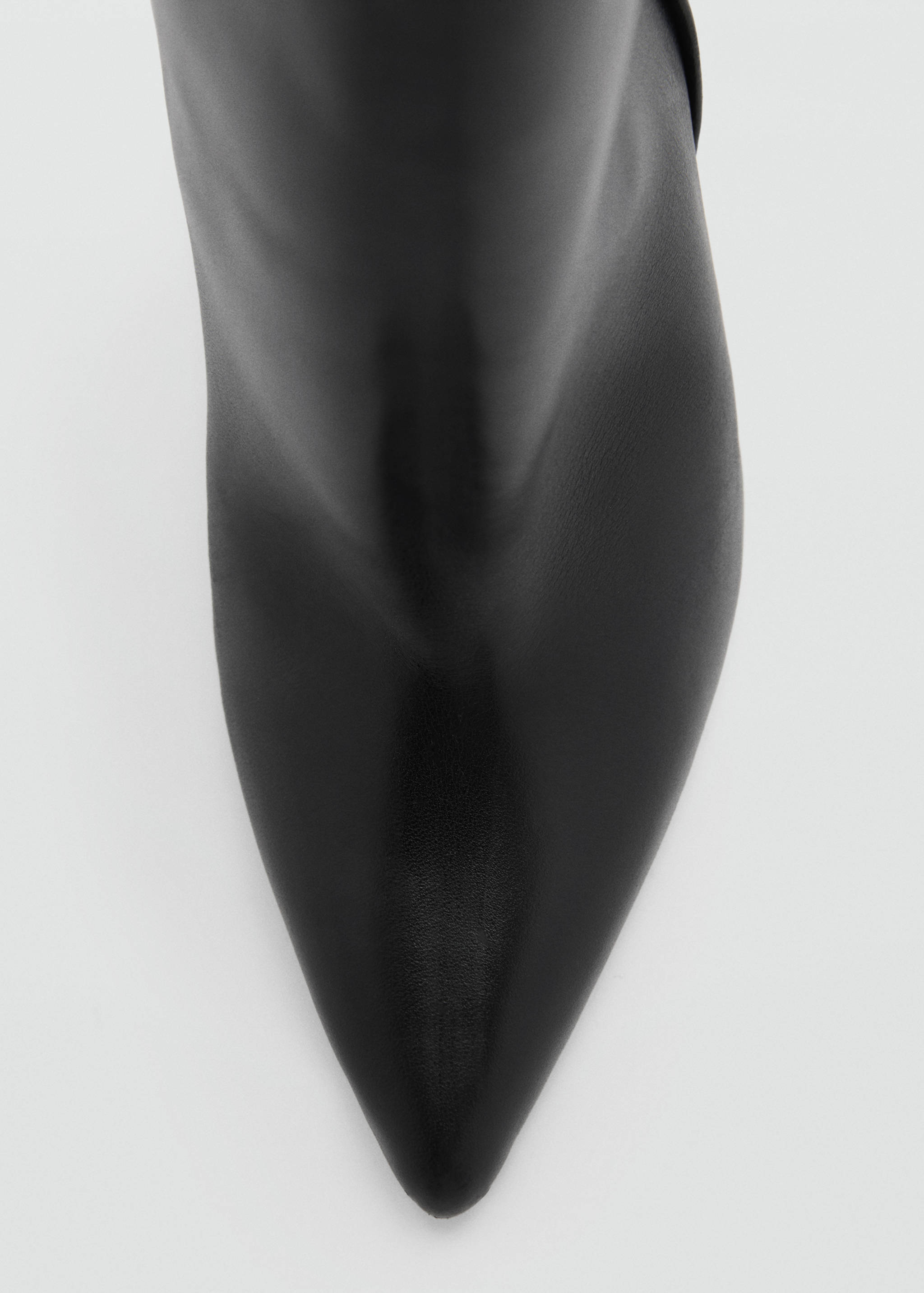 Knee-high leather boots with ruched detail - Details of the article 1