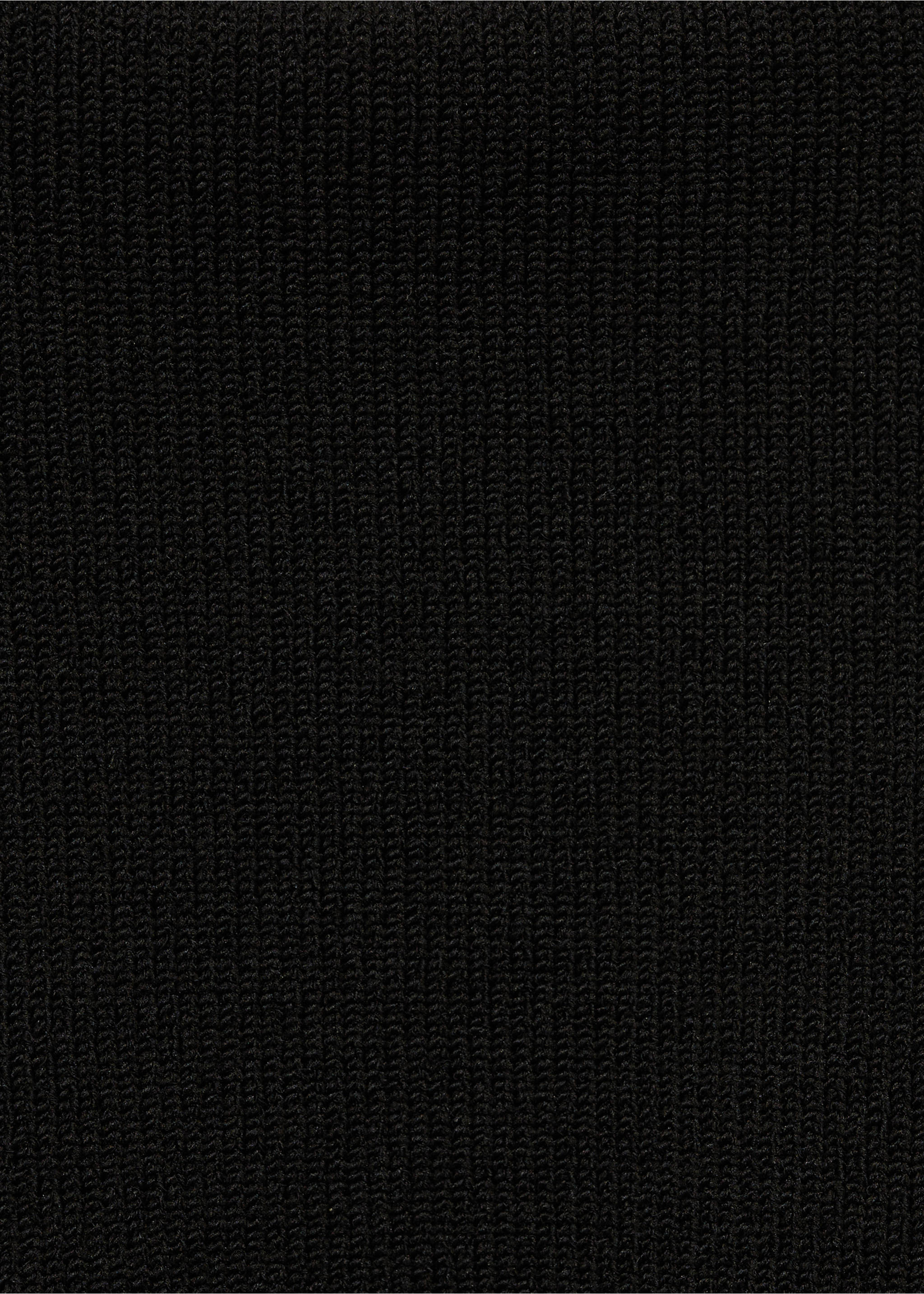 Ribbed midi skirt - Details of the article 8, Black. Ref: 77067711-00.