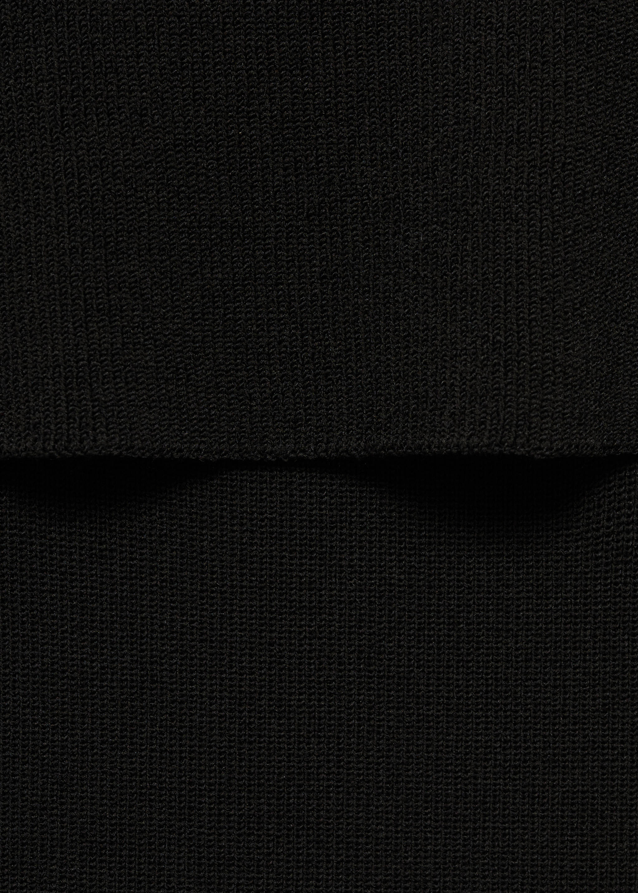 Ribbed midi skirt - Details of the article 0