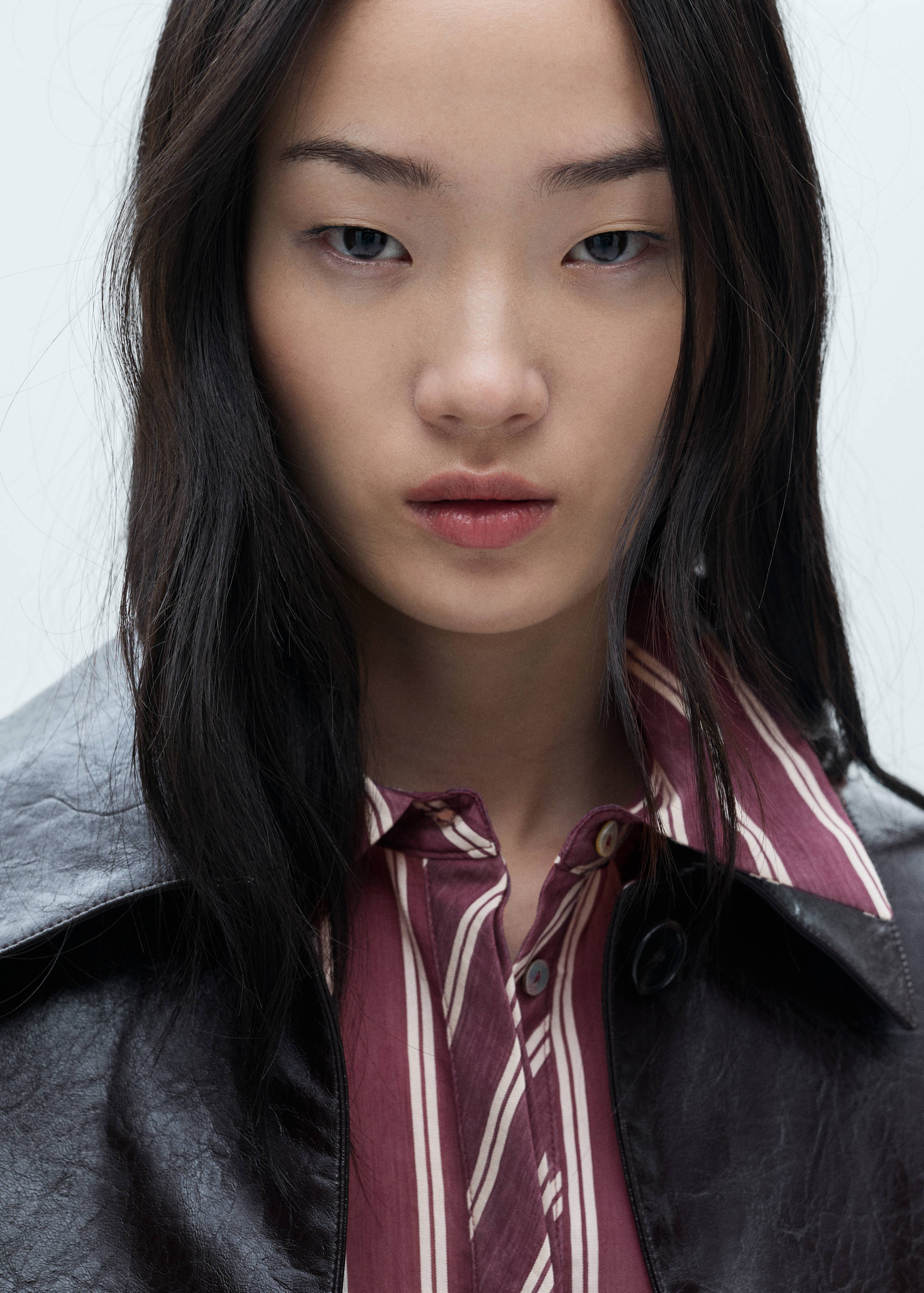 Striped lyocell shirt - Details of the article 1