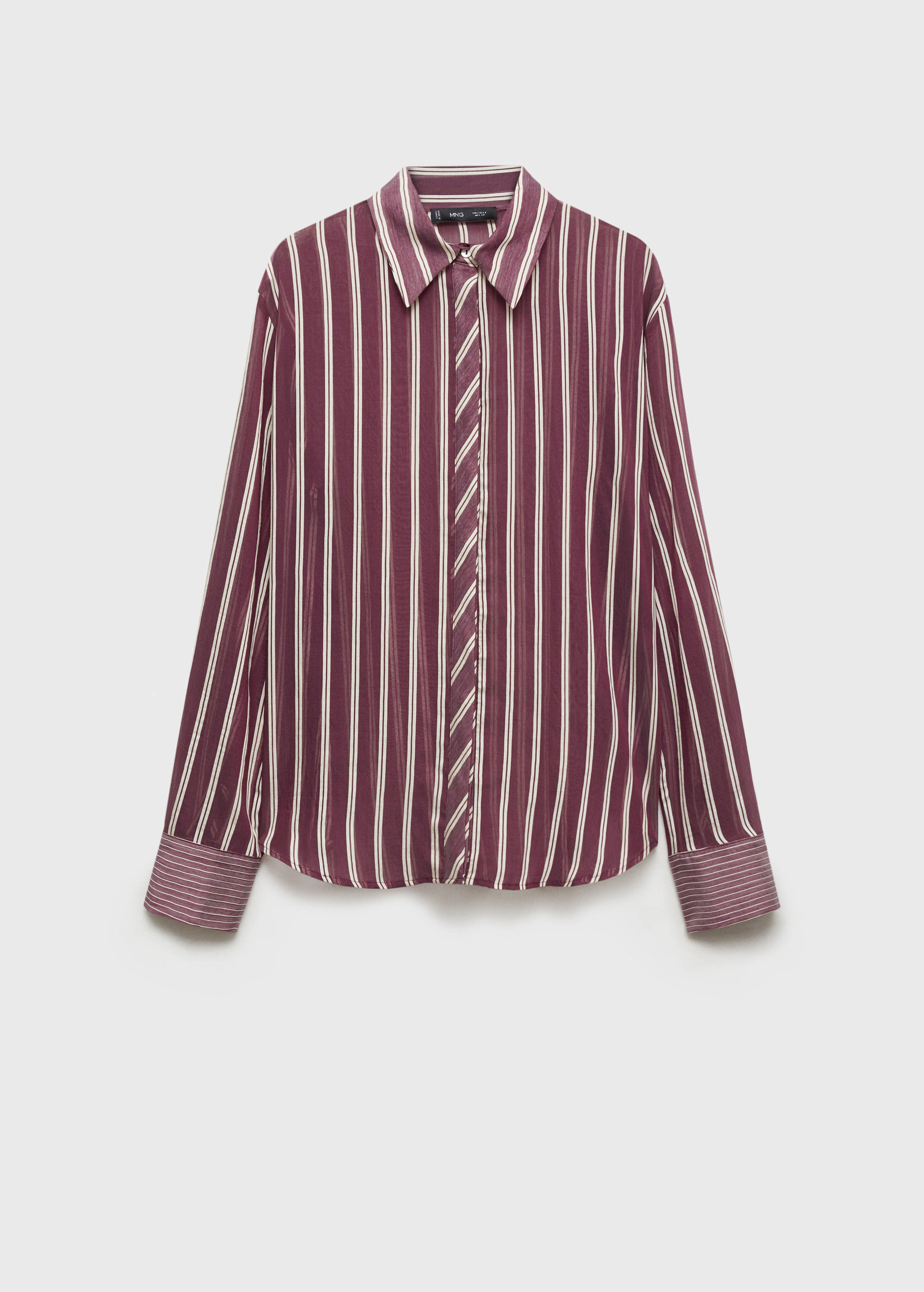 Striped lyocell shirt - Article without model