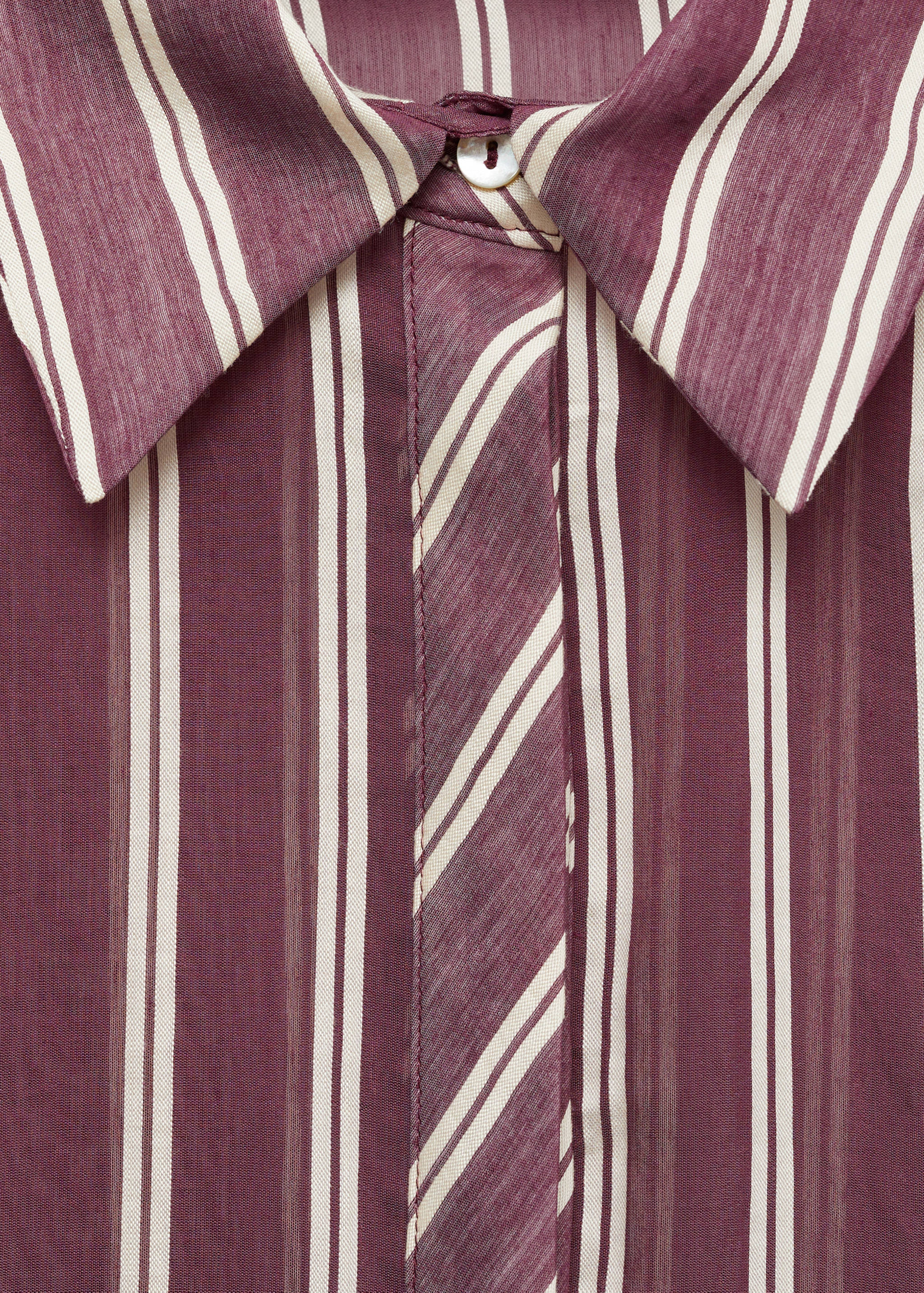 Striped lyocell shirt - Details of the article 8