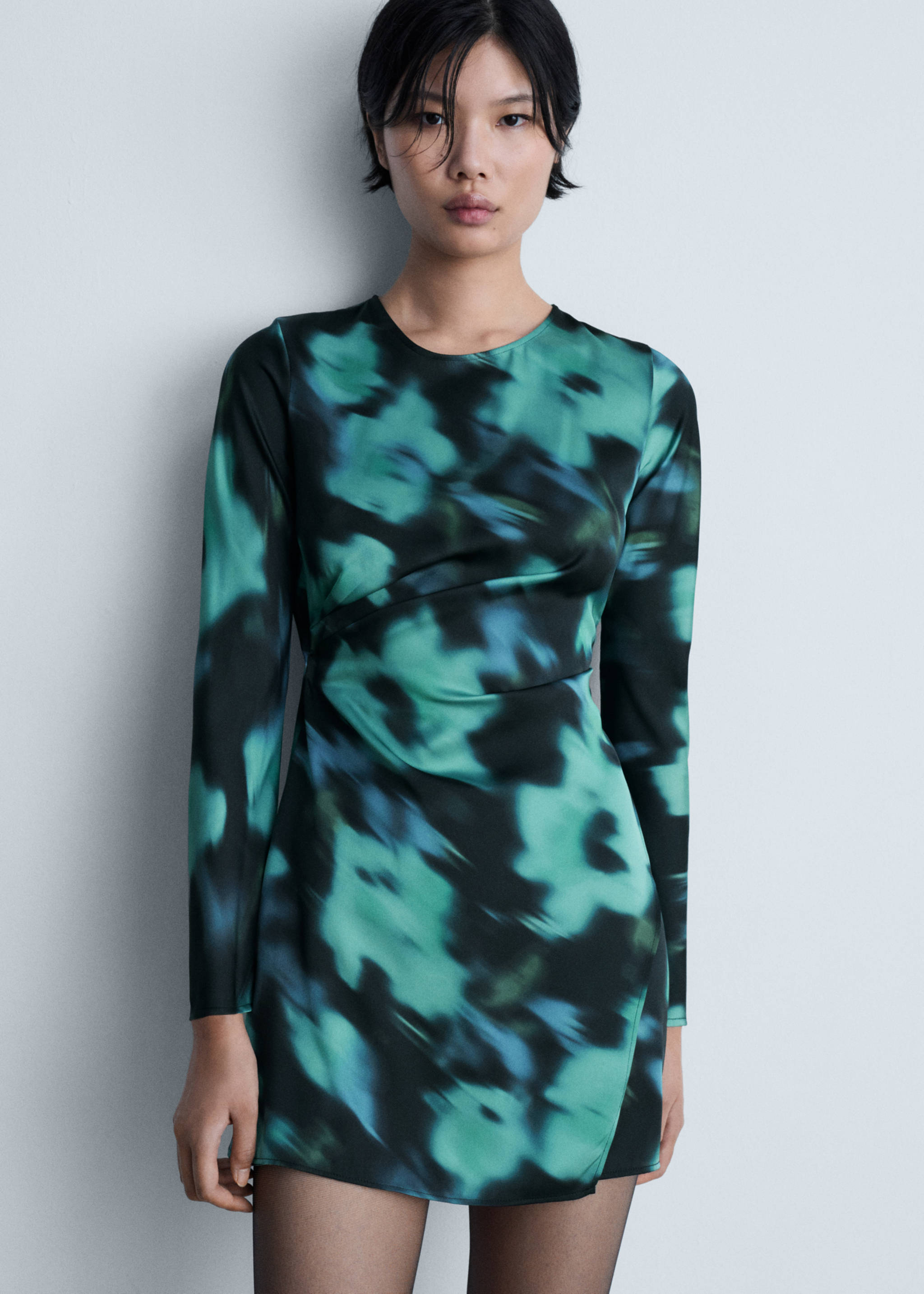 Vestit estampat curt - Pla mig