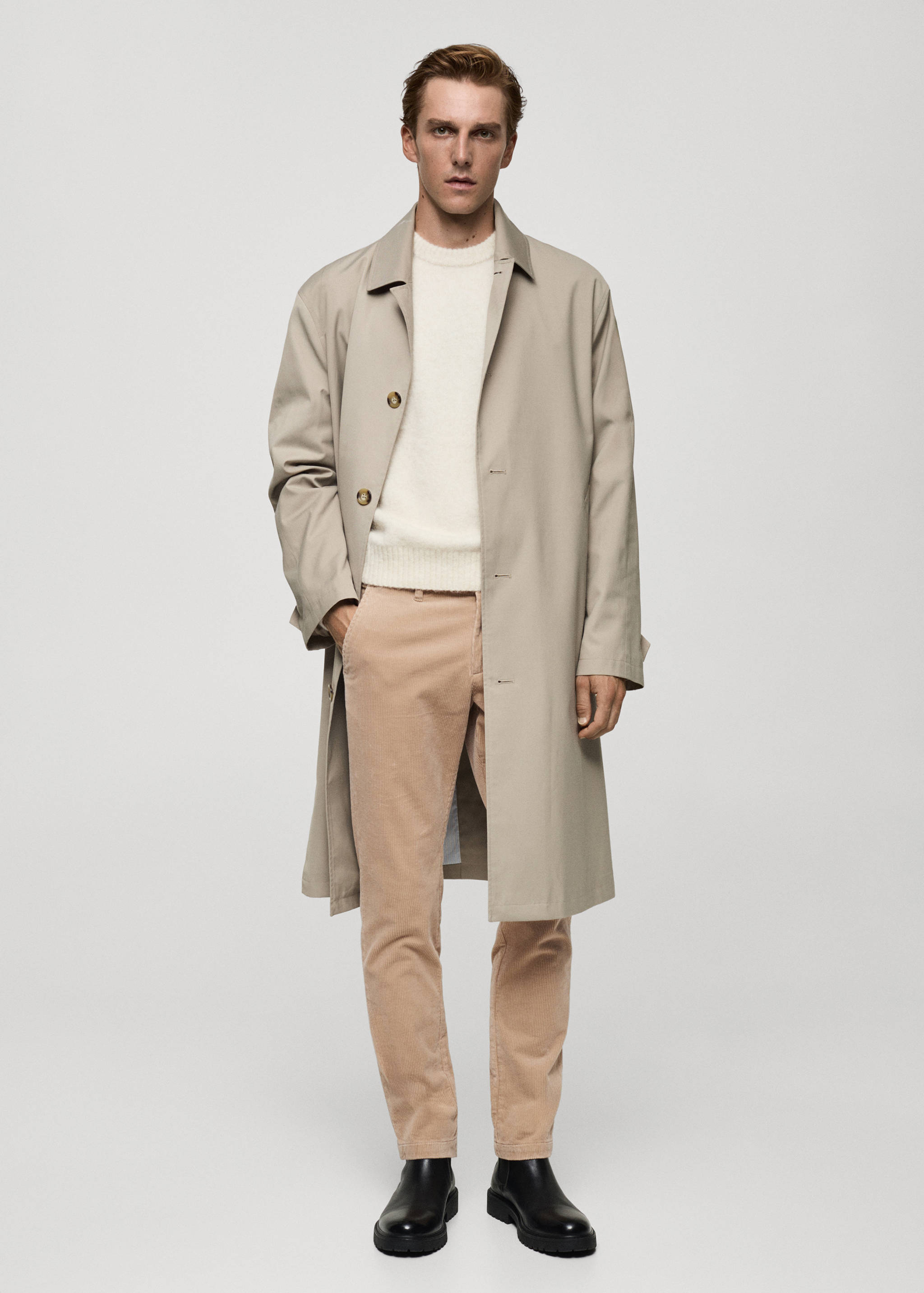 Pantalón pana slim fit - Plano general