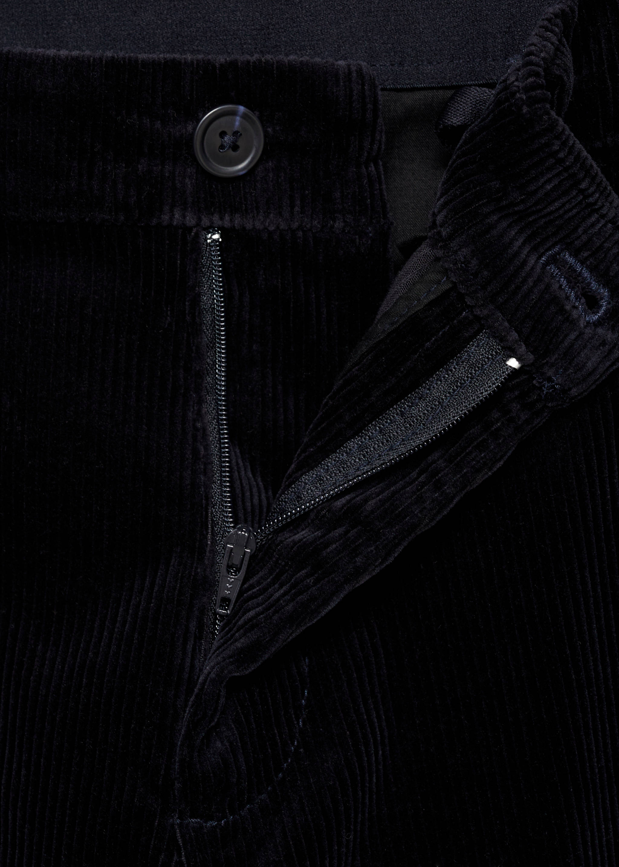 Corduroy slim-fit trousers - Details of the article 8