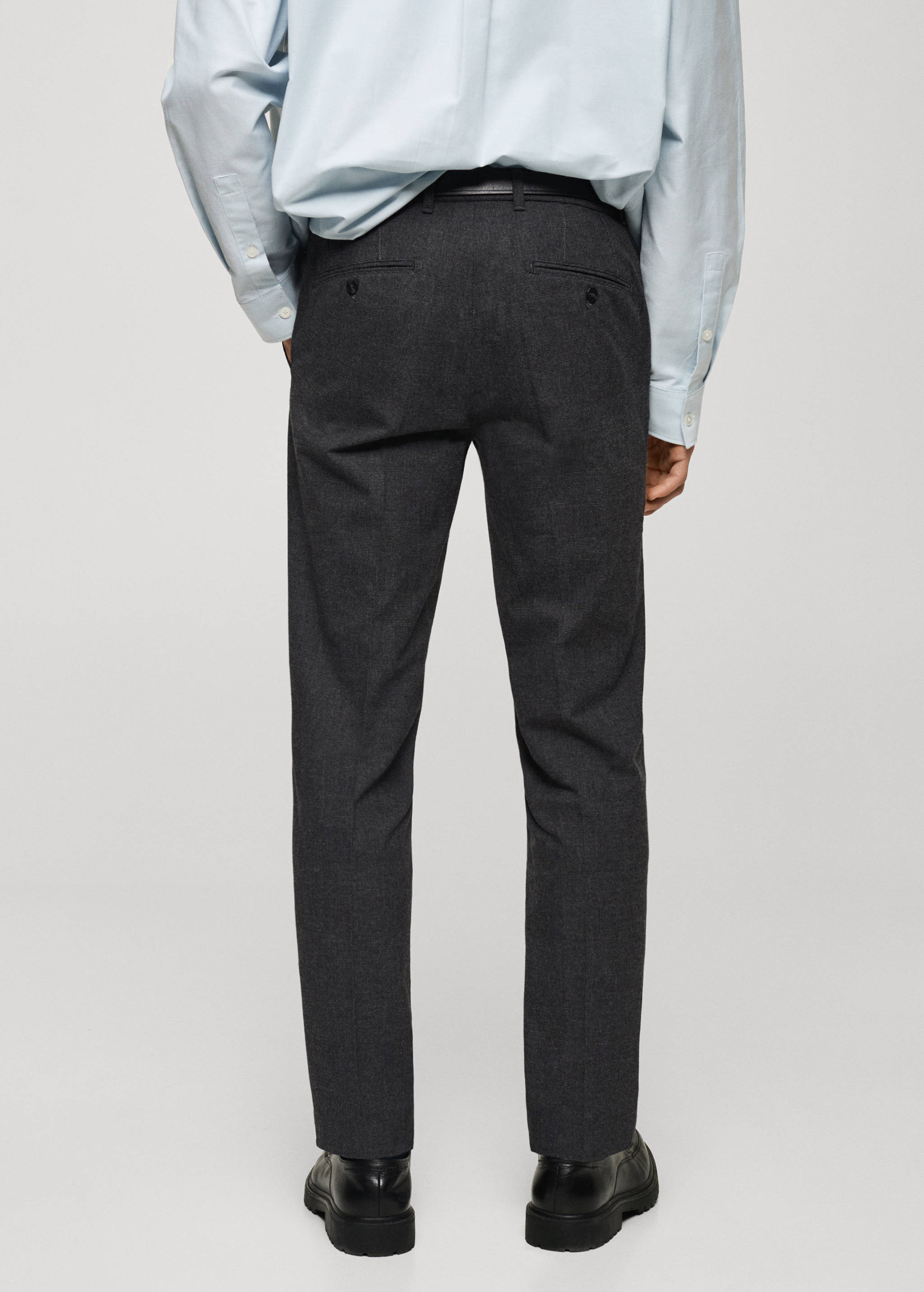 Slim-fit cotton trousers - Reverse of the article