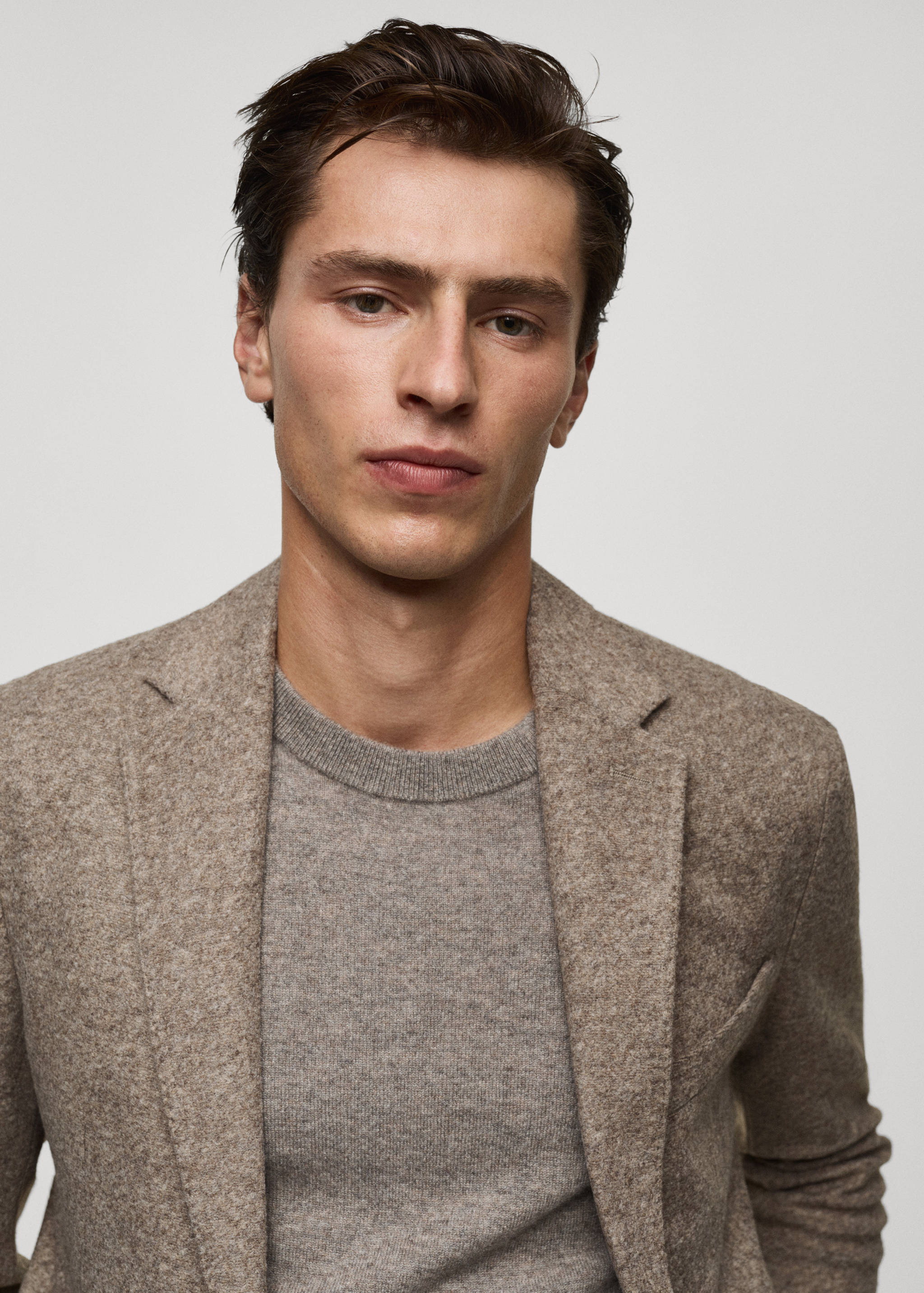 意大利纯羊毛法兰绒外套 - null