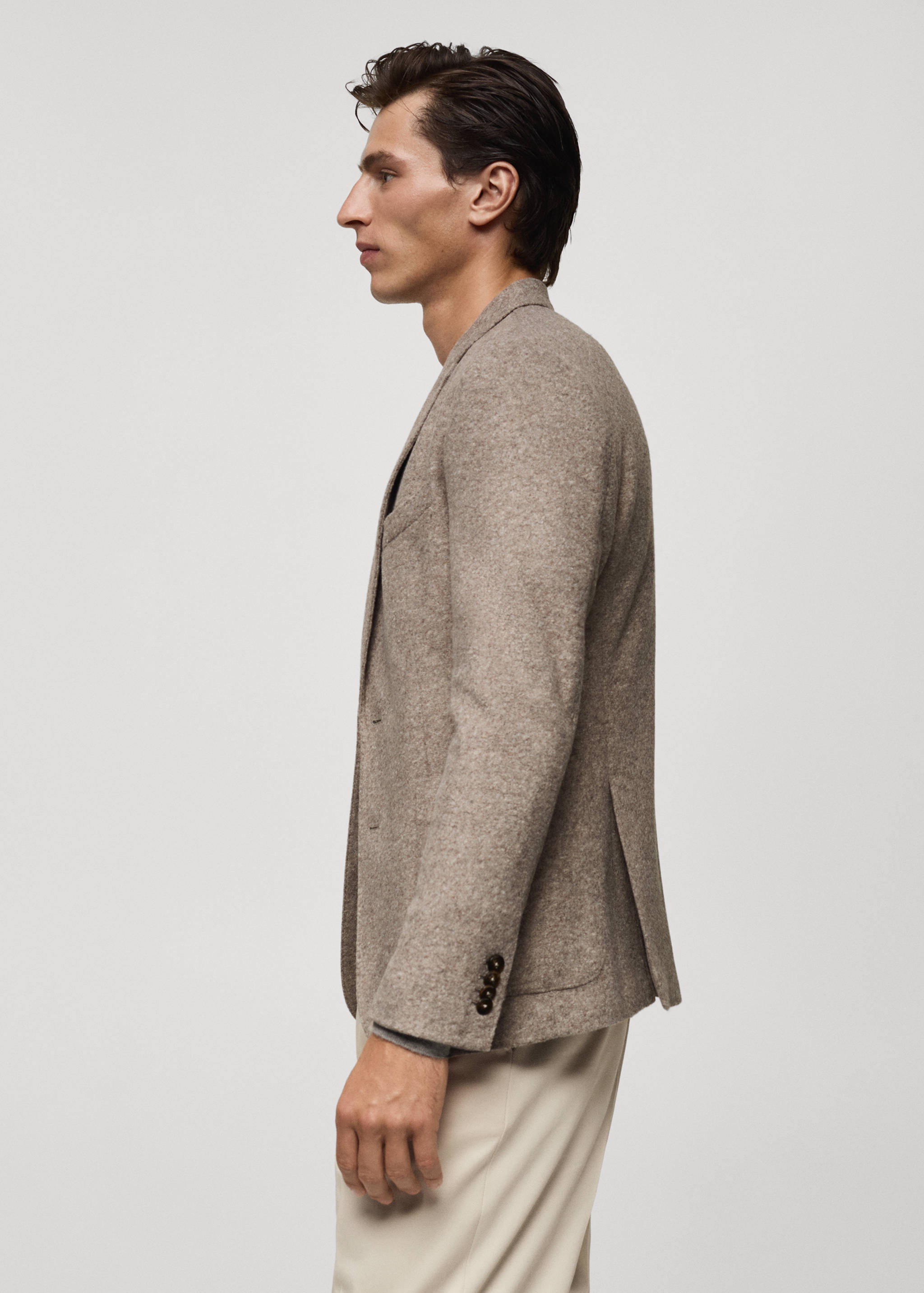 意大利纯羊毛法兰绒外套 - null