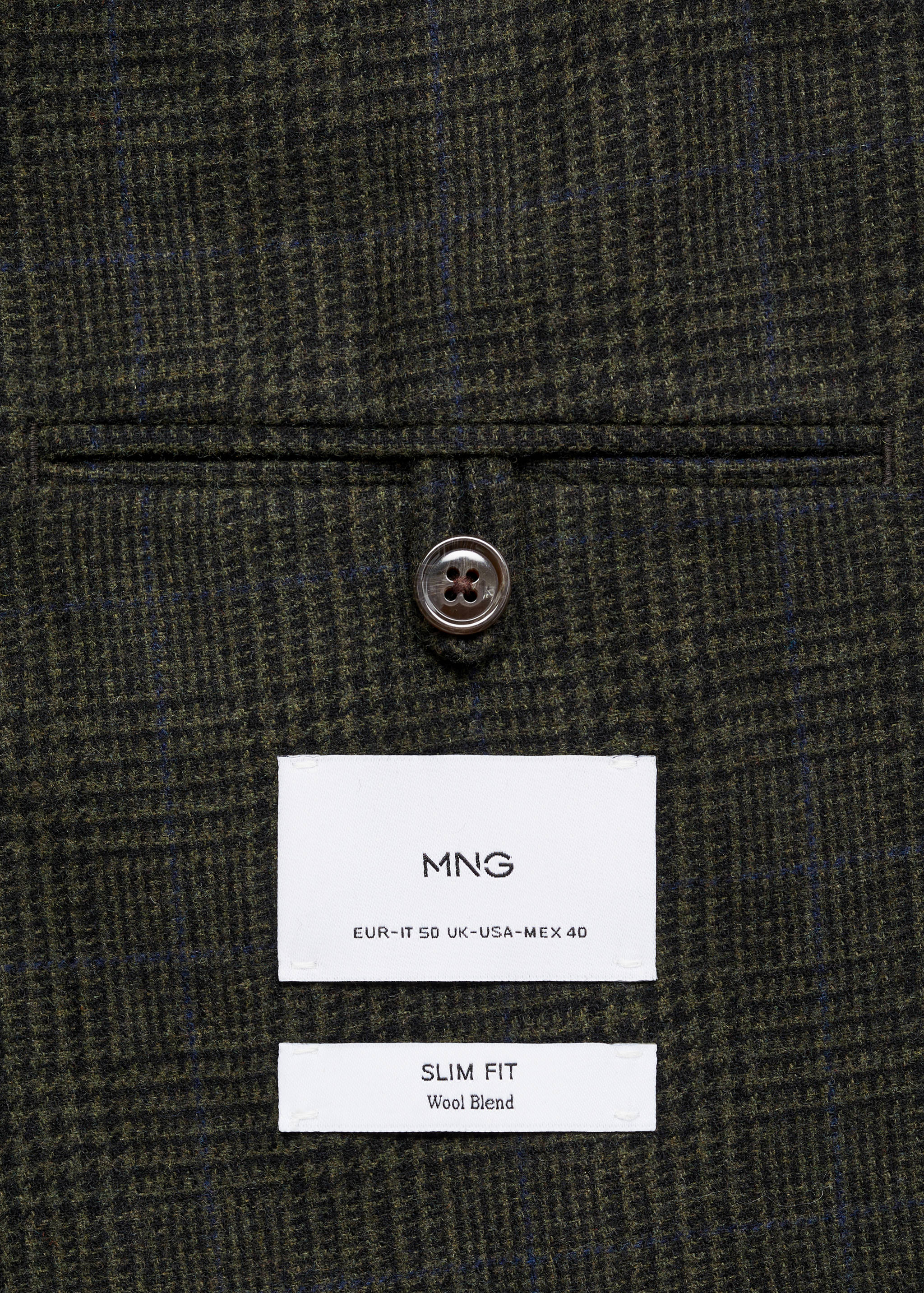 Wool-blend slim-fit suit jacket - Details of the article 0