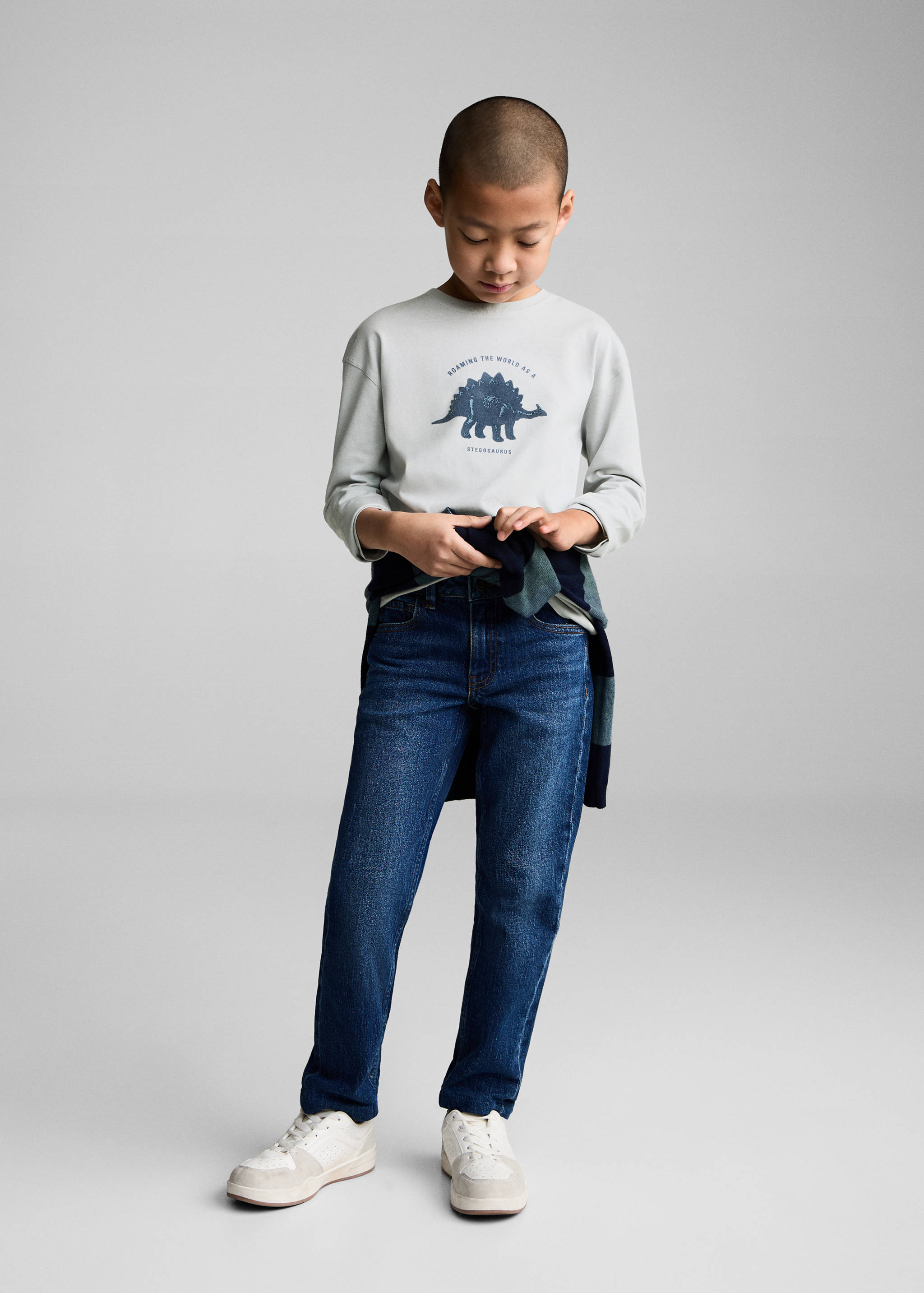 Dinosaur print hoodie - General plane