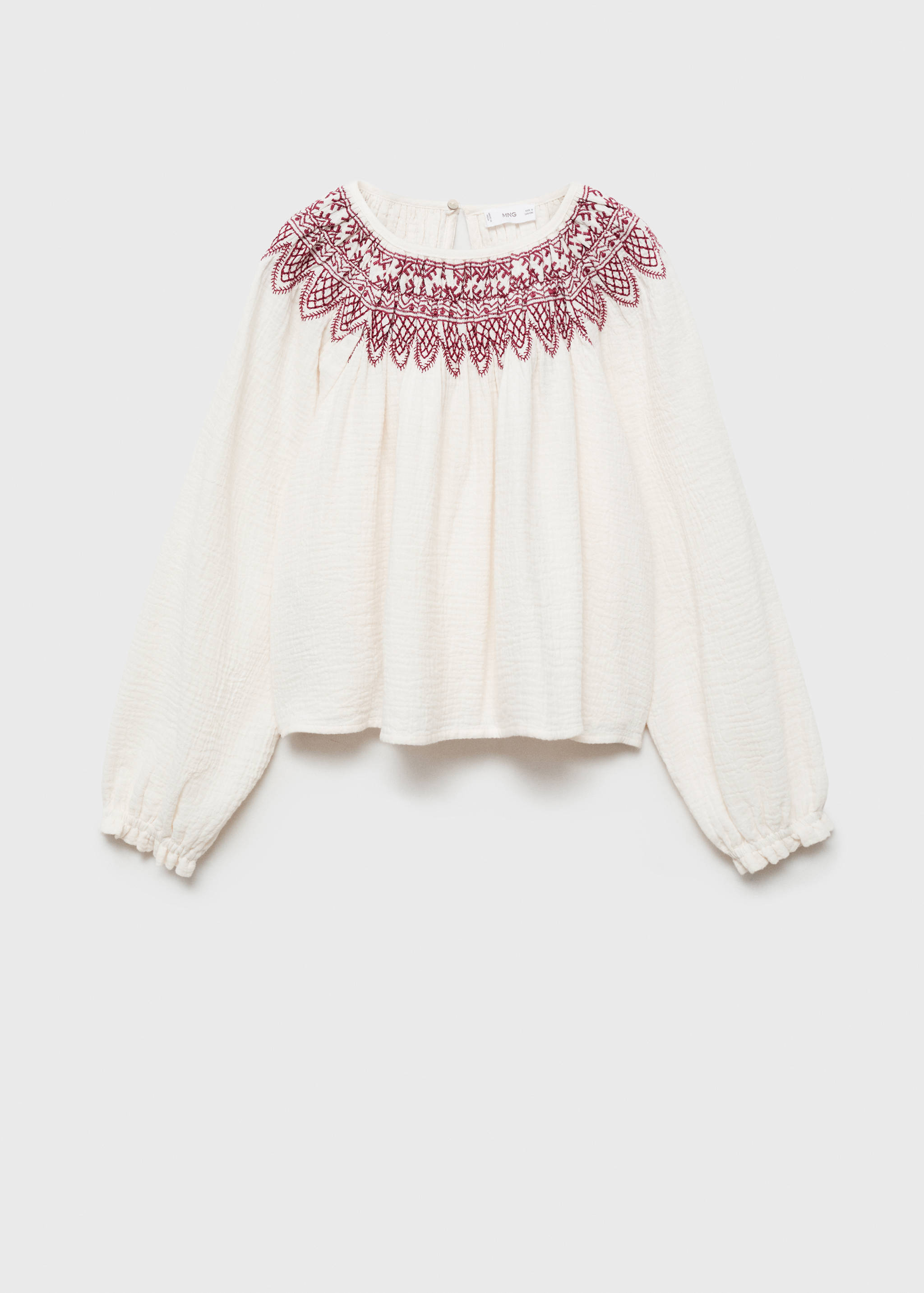 Embroidered details blouse - Article without model