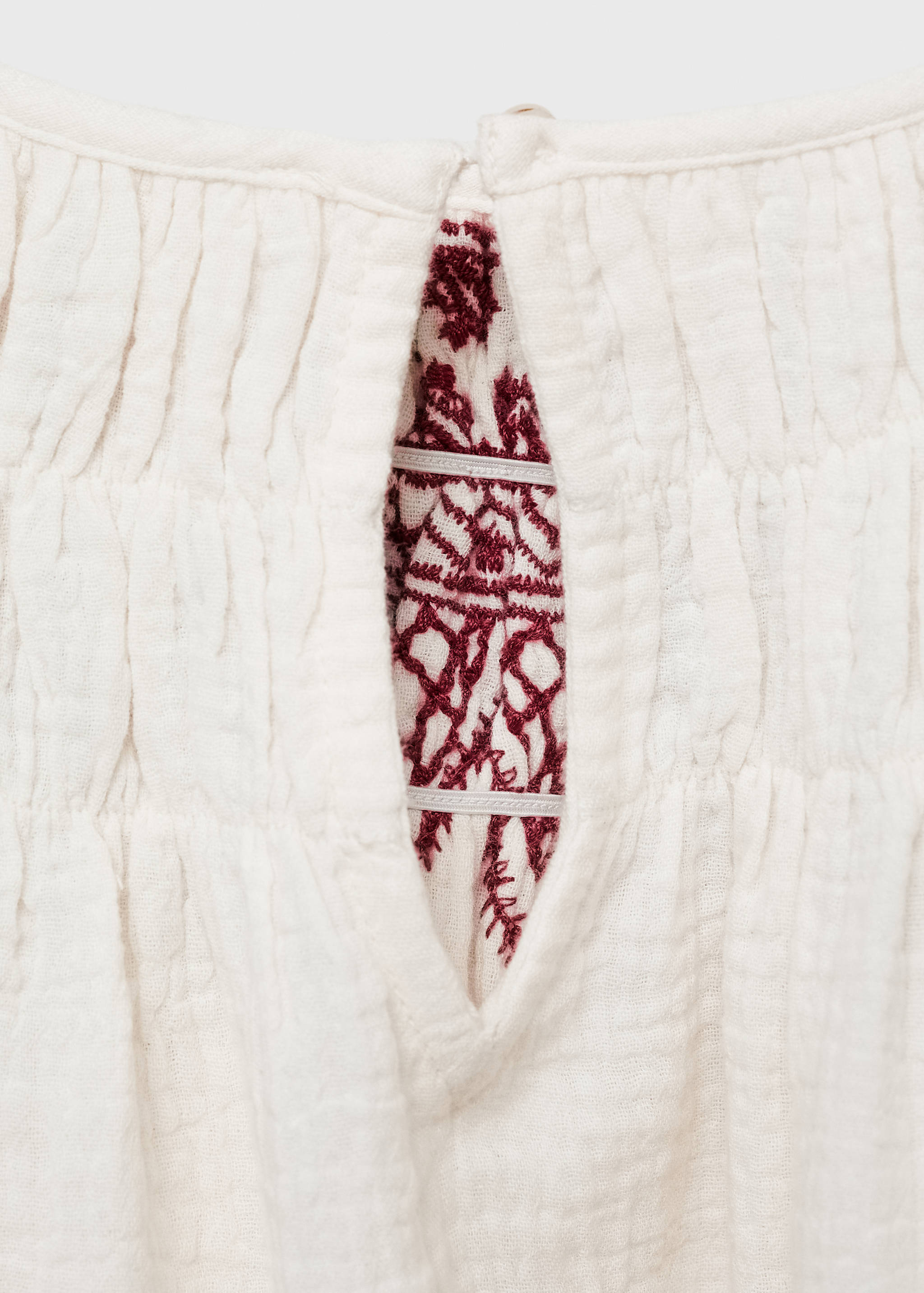Embroidered details blouse - Details of the article 0