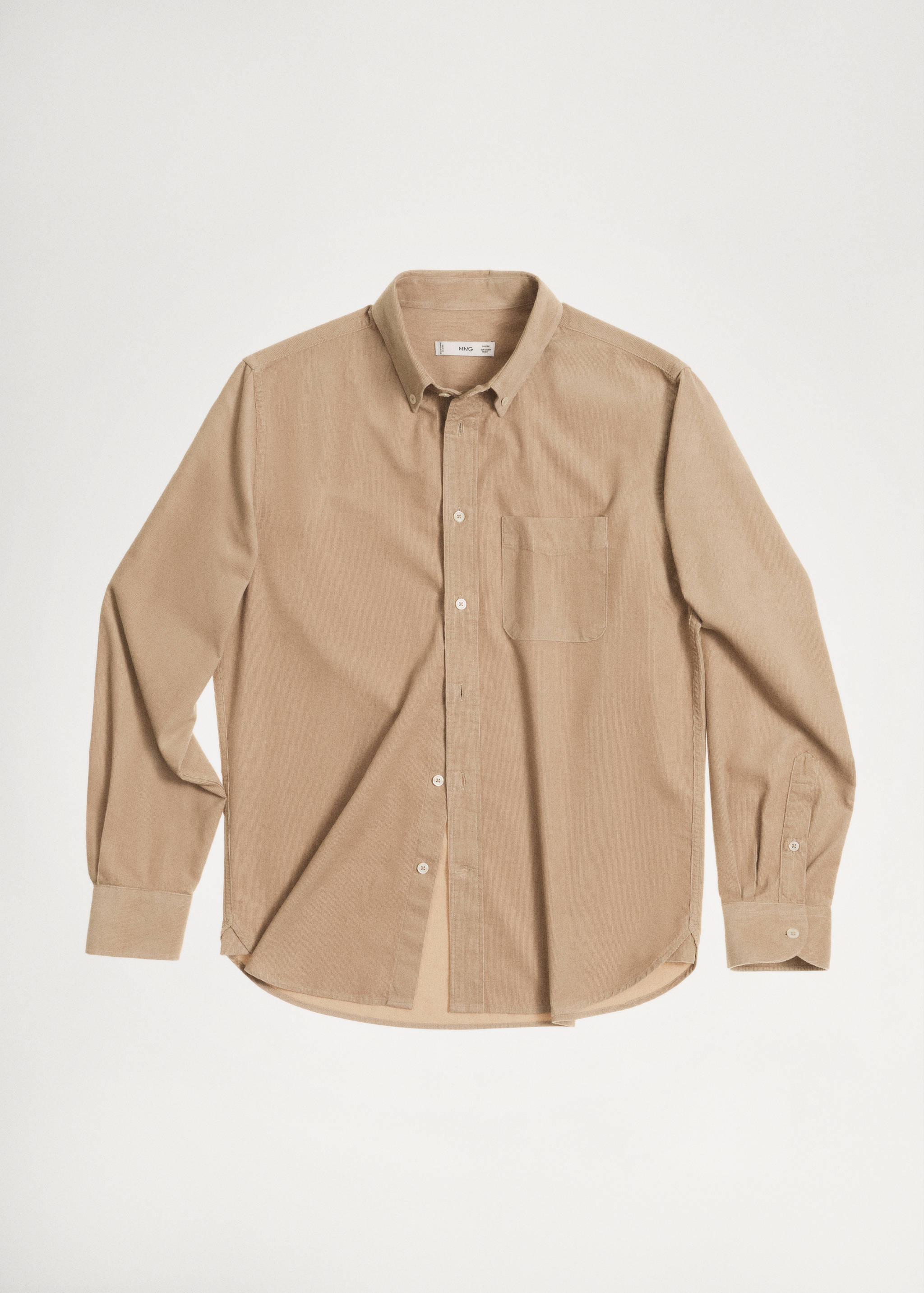 Classic-fit micro-corduroy shirt - Details of the article 5