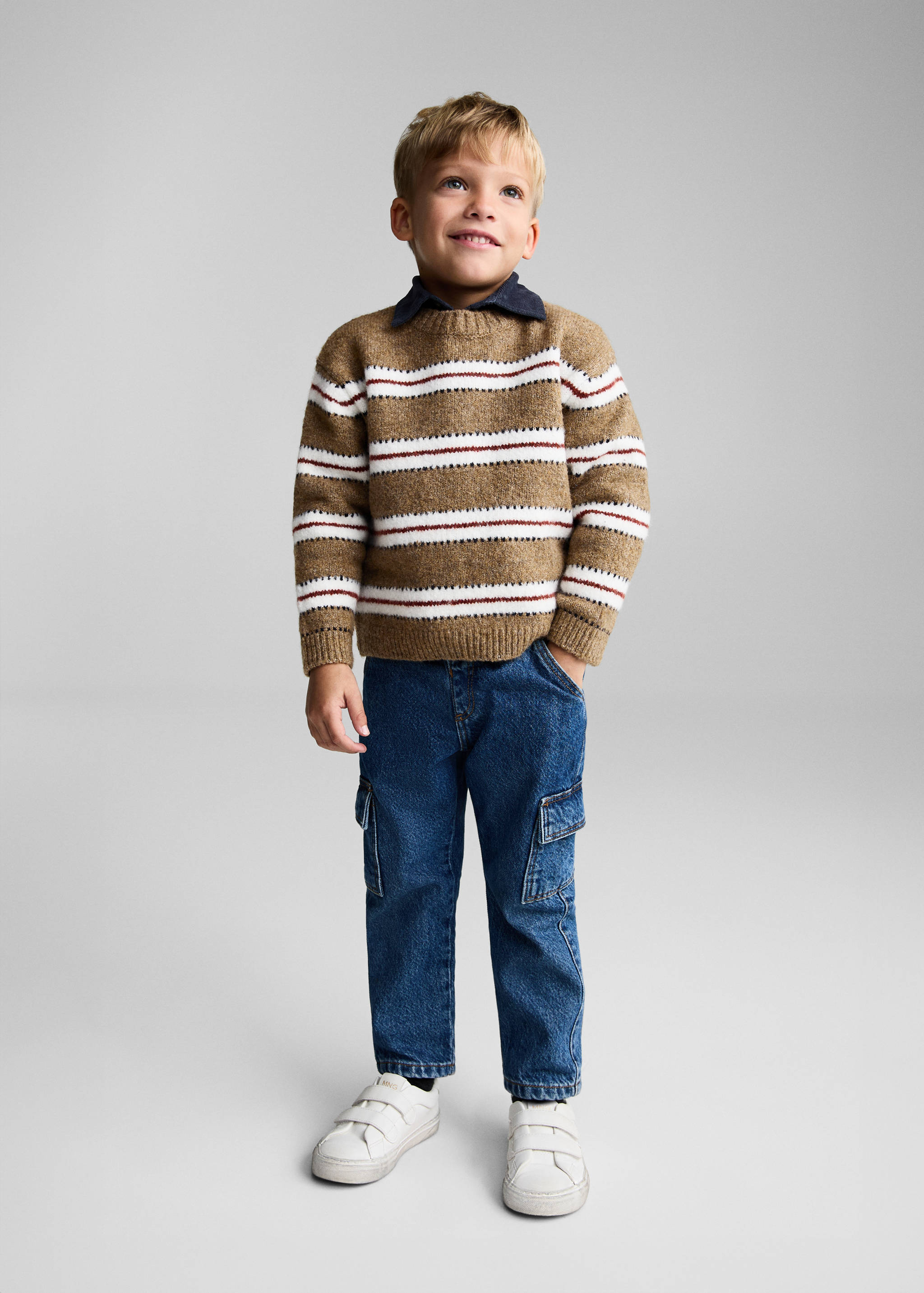 Knit striped sweater - General plane