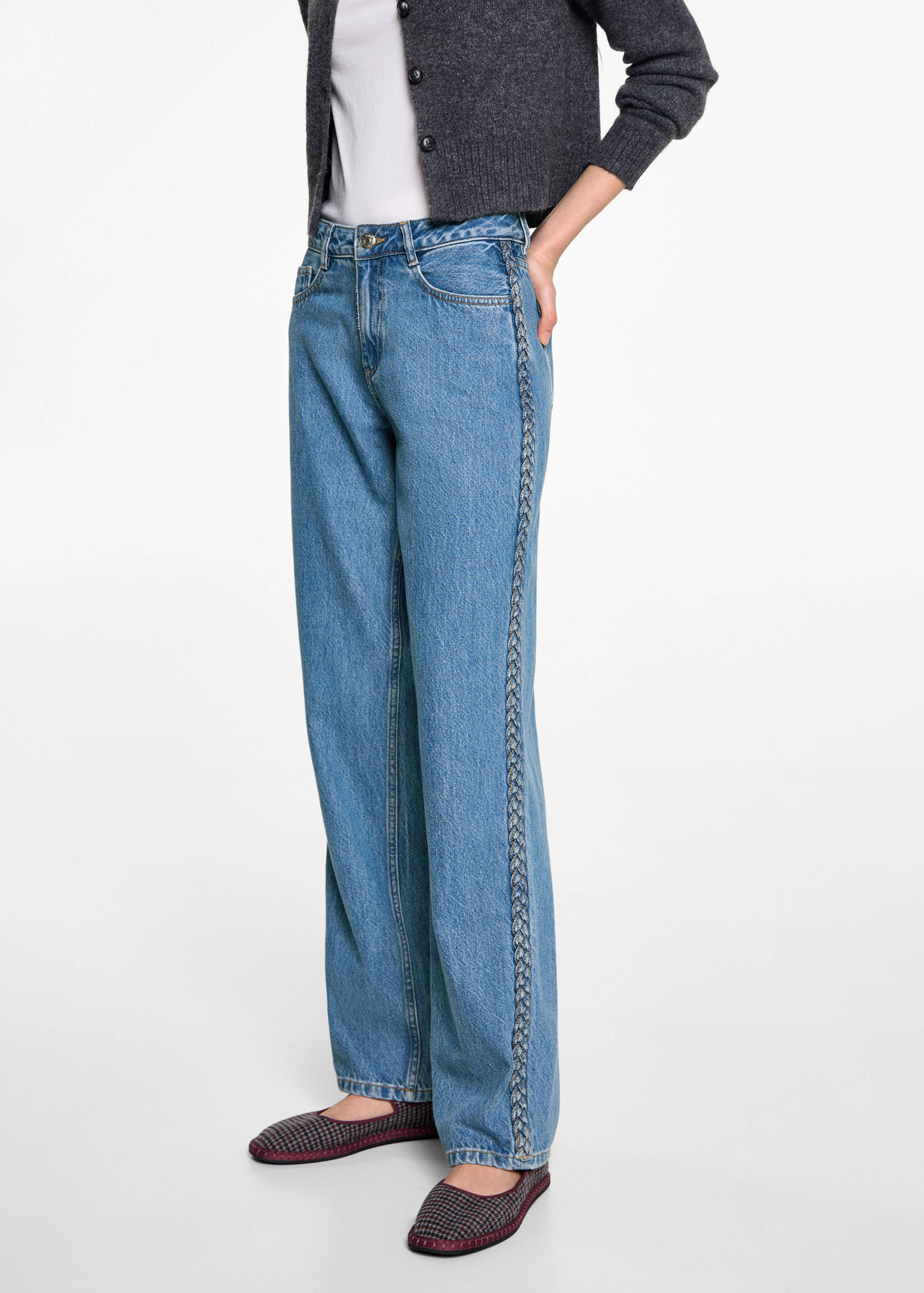 Jeans braided - Medium plane