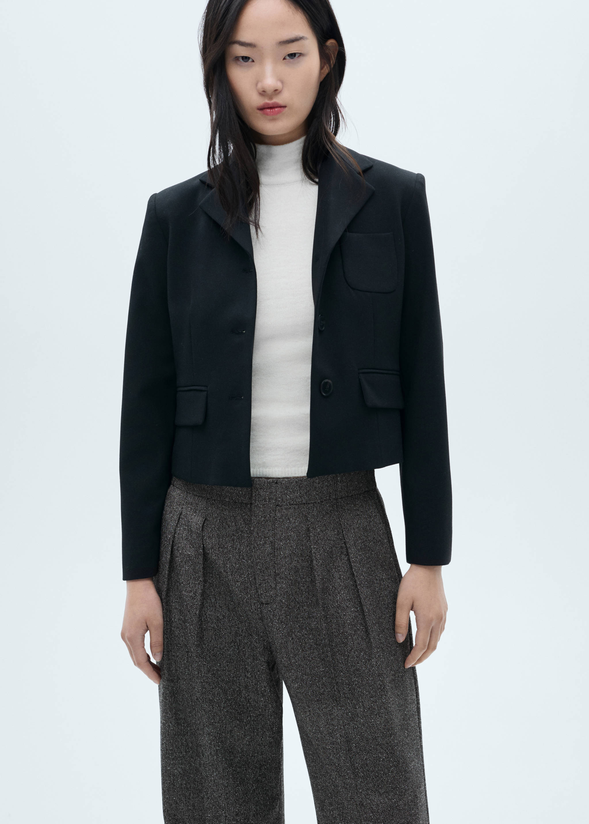 Pantalón pinzas jaspeado - Detalle del artículo 1