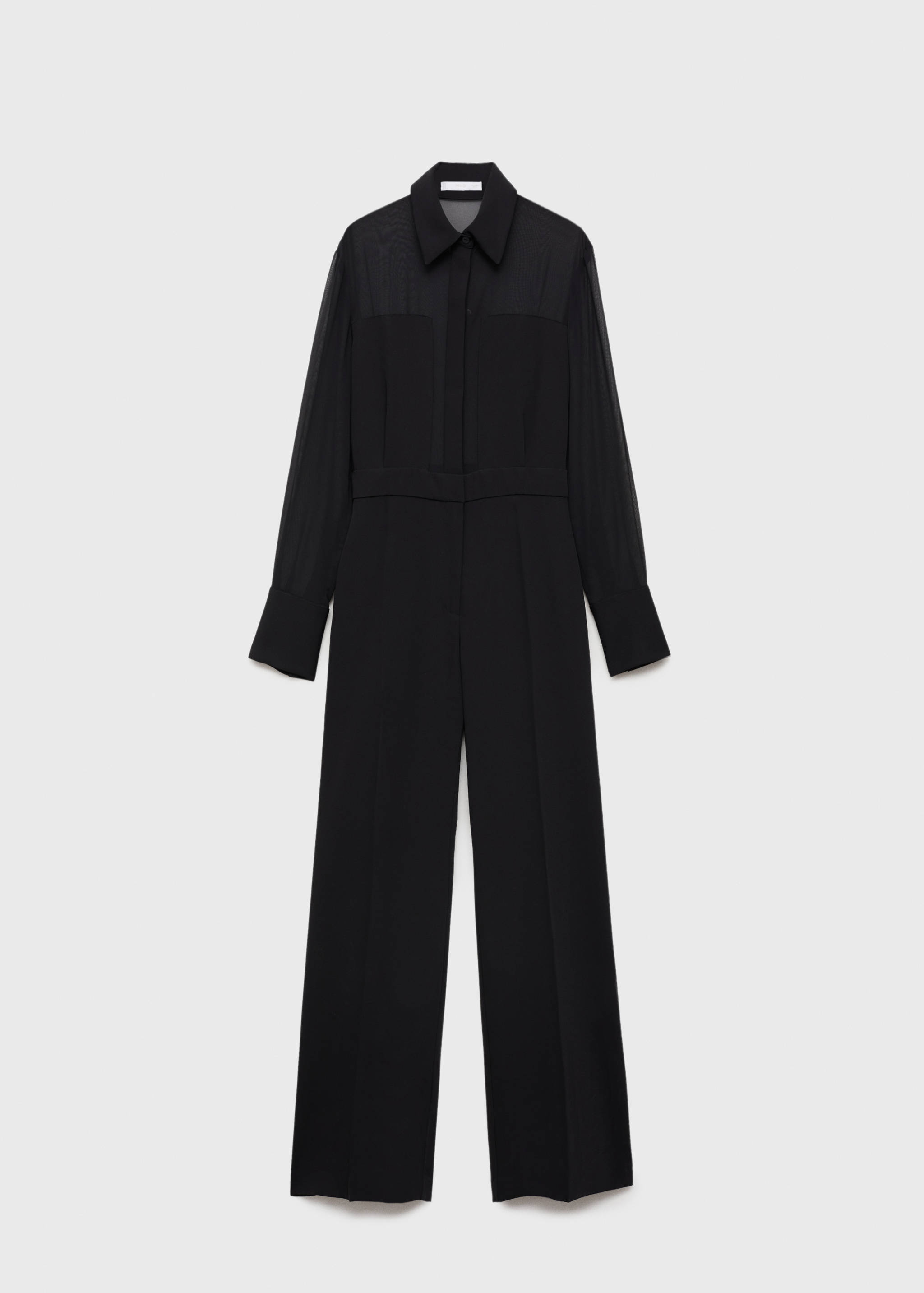 Long jumpsuit with combined design - Article without model