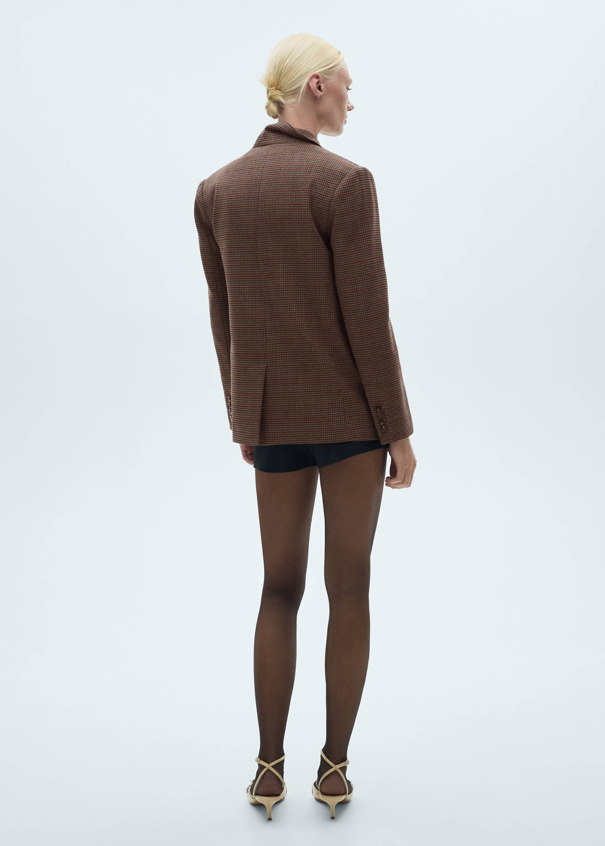 Houndstooth-check jacket - Reverse of the article