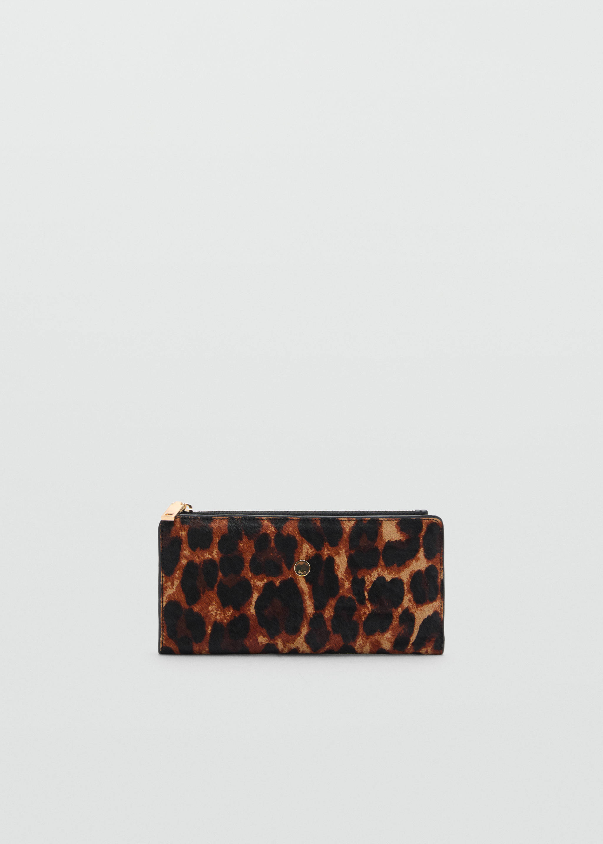 Leopard-print fur leather wallet - Article without model