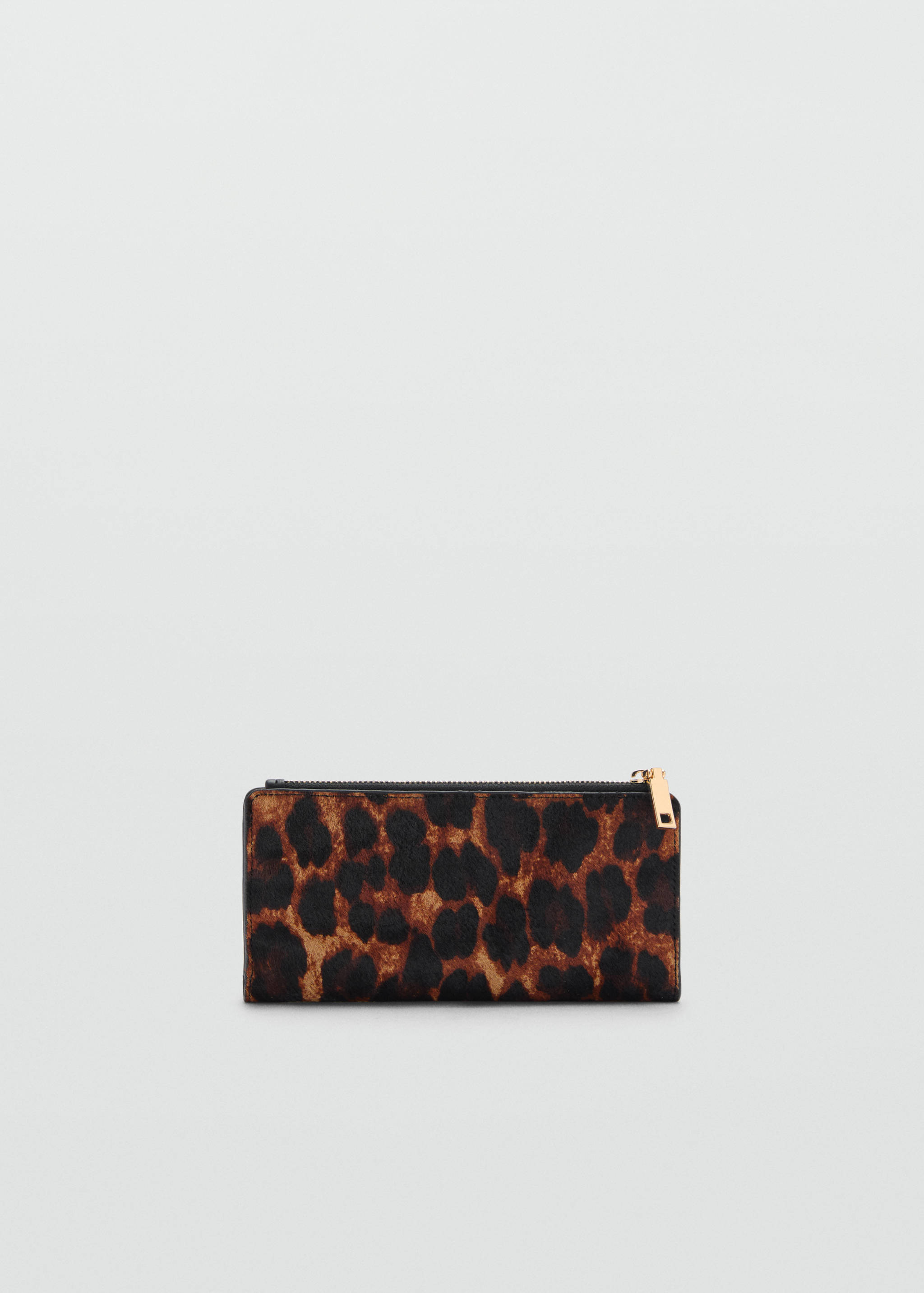 Leopard-print fur leather wallet - Details of the article 2