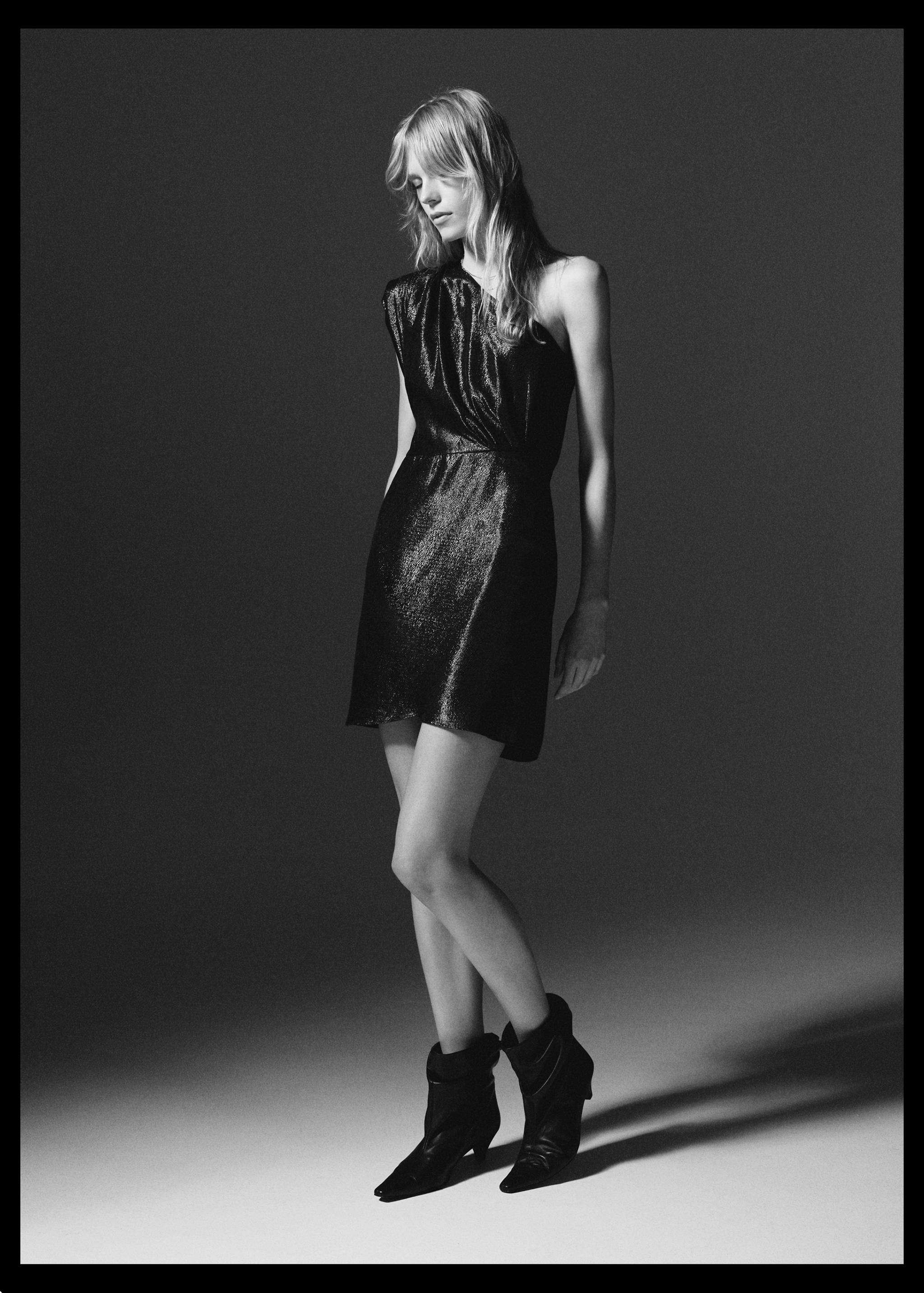 Textured asymmetrical dress - Details of the article 6