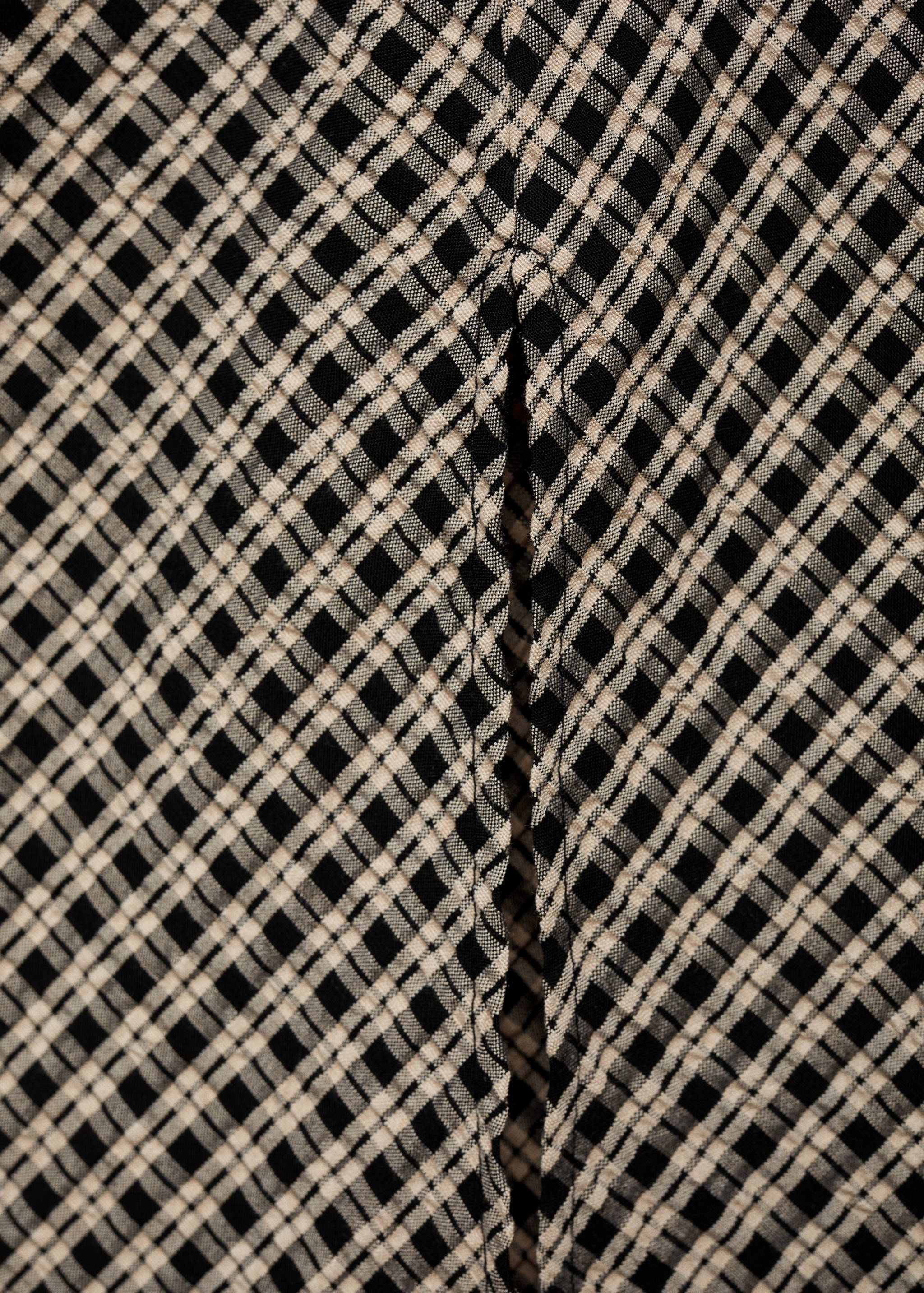 Checked midi skirt - Details of the article 0