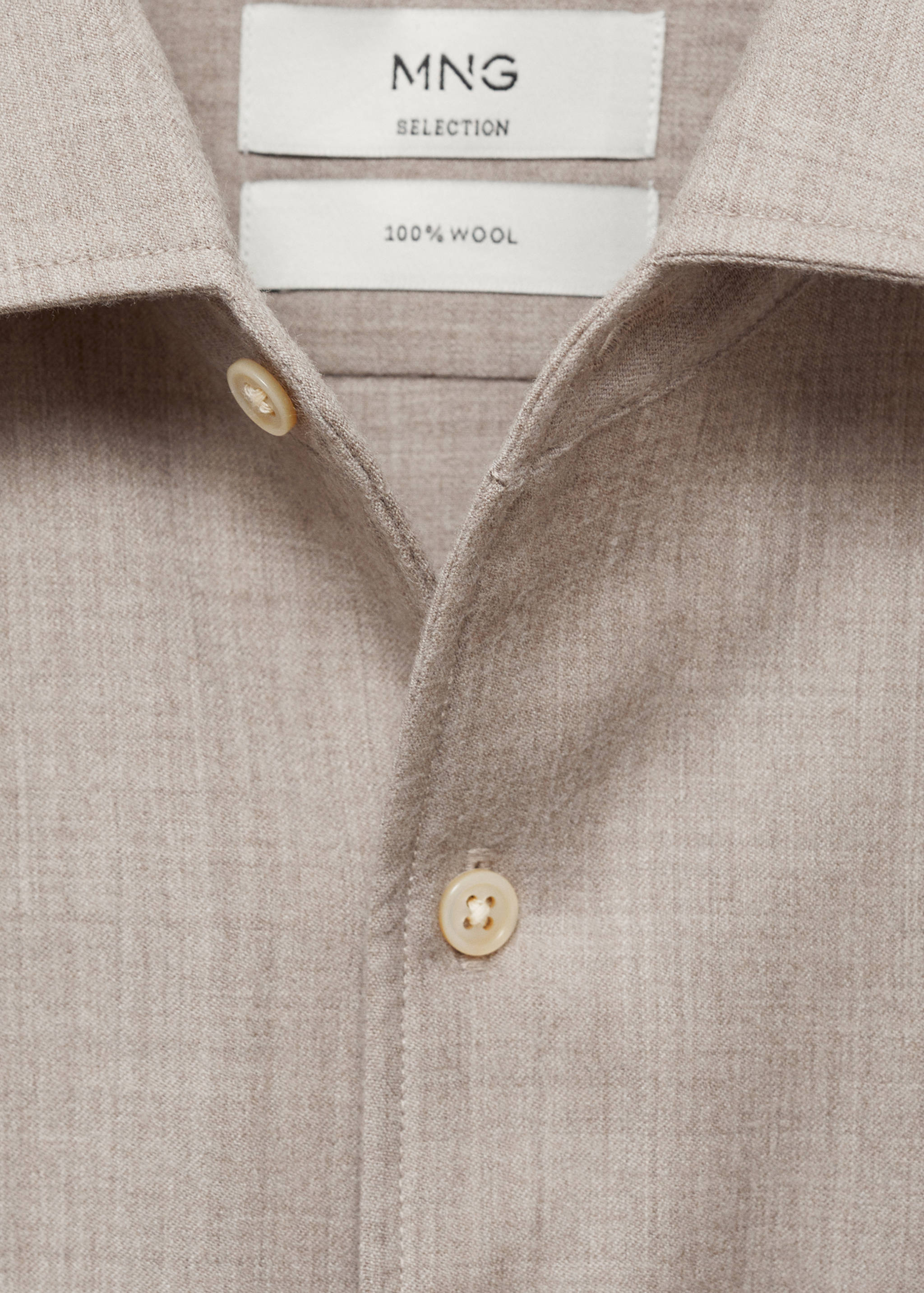 Chemise 100 % laine poche - Verso de l’article