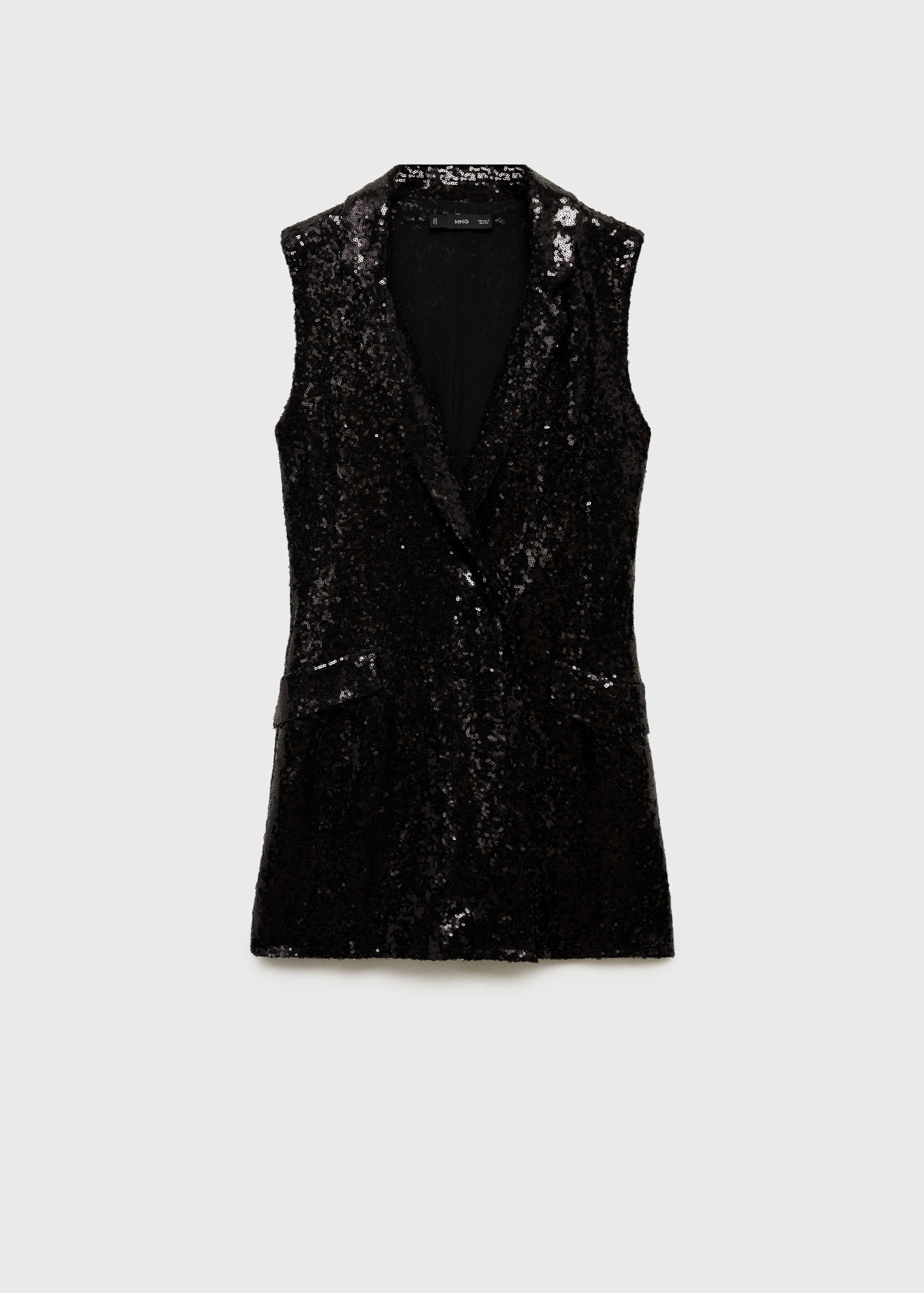 Sequin jumpsuit with lapels - Article without model