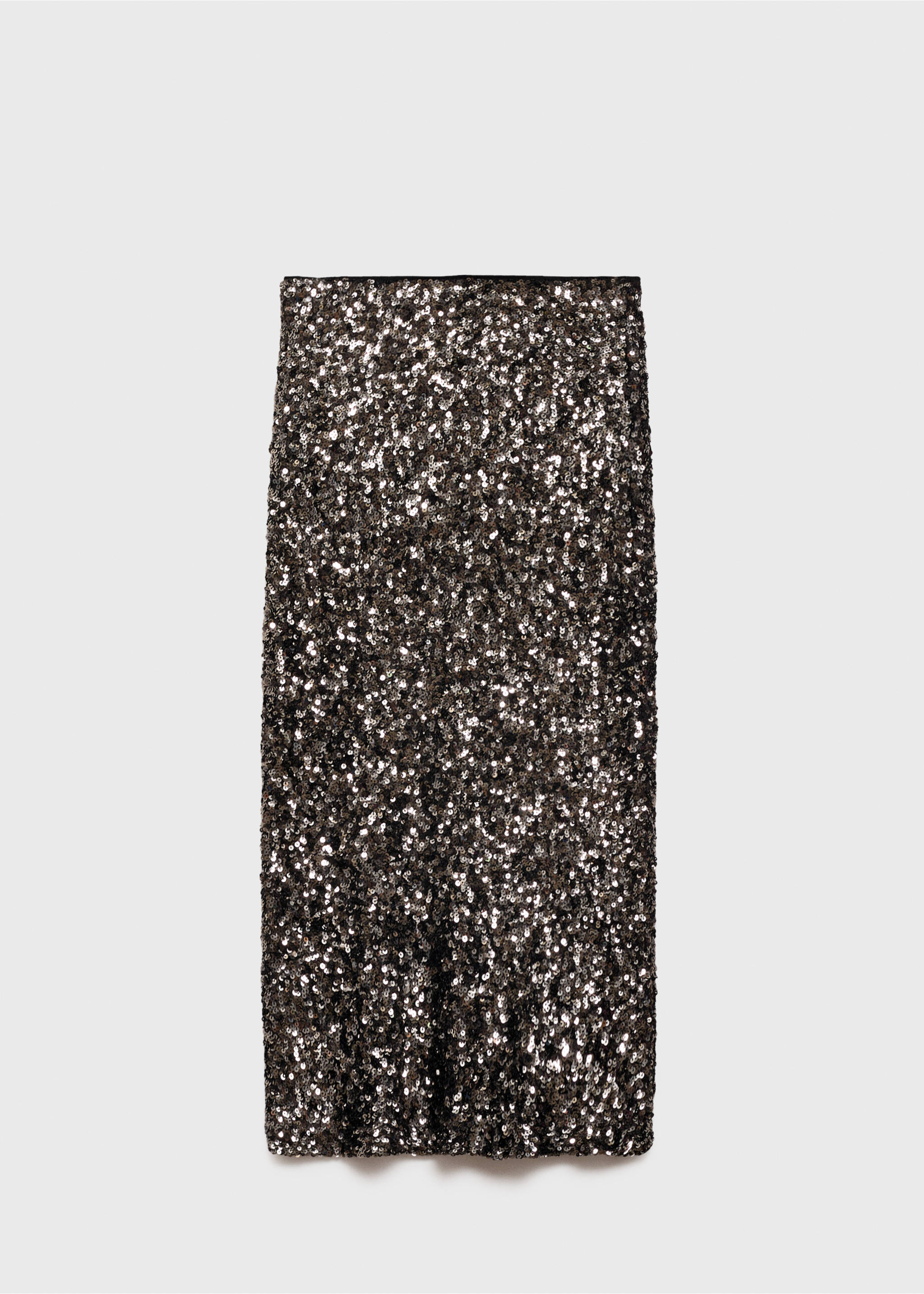 Midirok met pailletten - Artikel zonder model, Antraciet. Ref: 77069060-00.