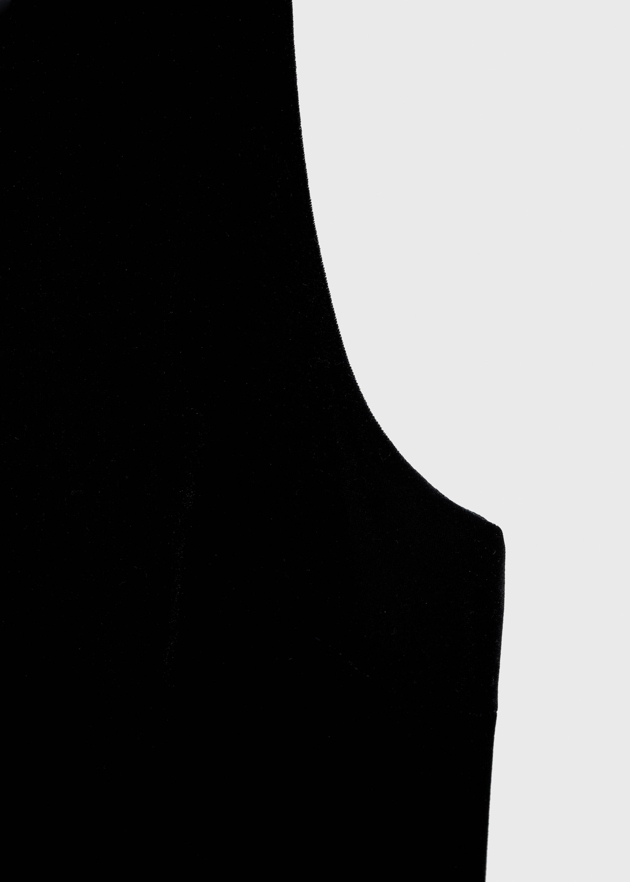 Cropped velvet waistcoat - Details of the article 0