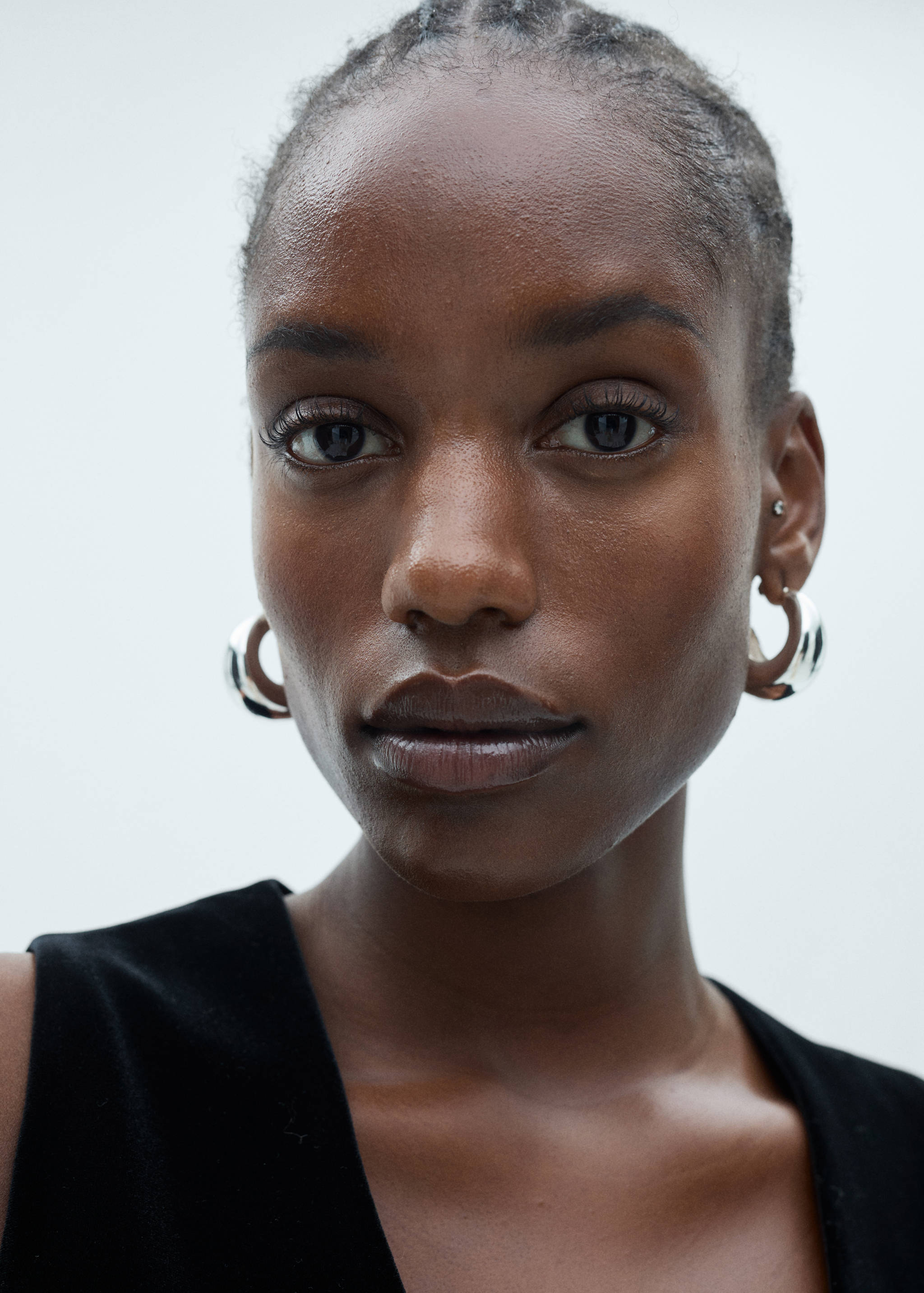 Cropped velvet waistcoat - Details of the article 4