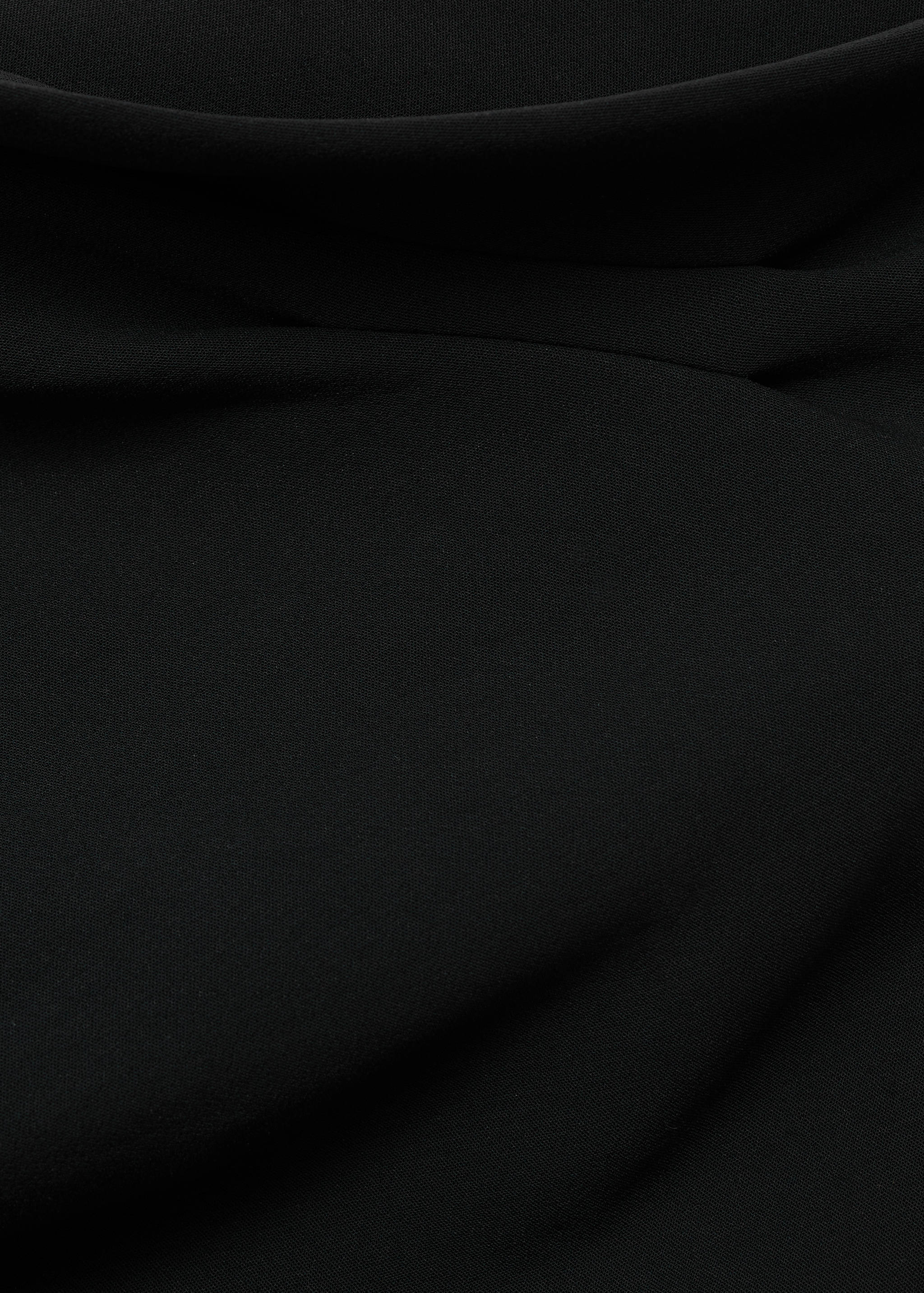 Asymmetrical jumpsuit with draped detail - Details of the article 0