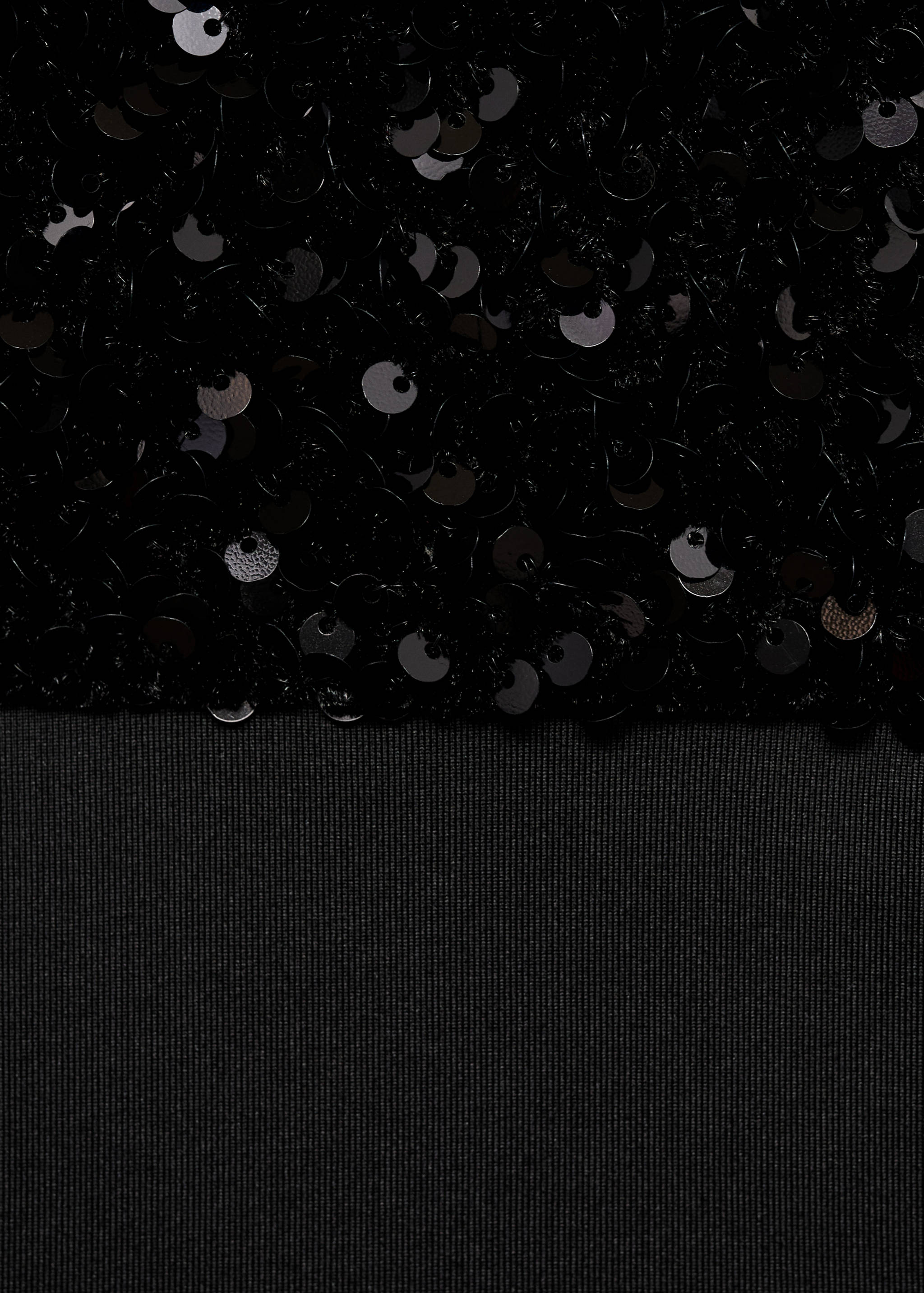 Sequin bodysuit with sweetheart neckline - Details of the article 0