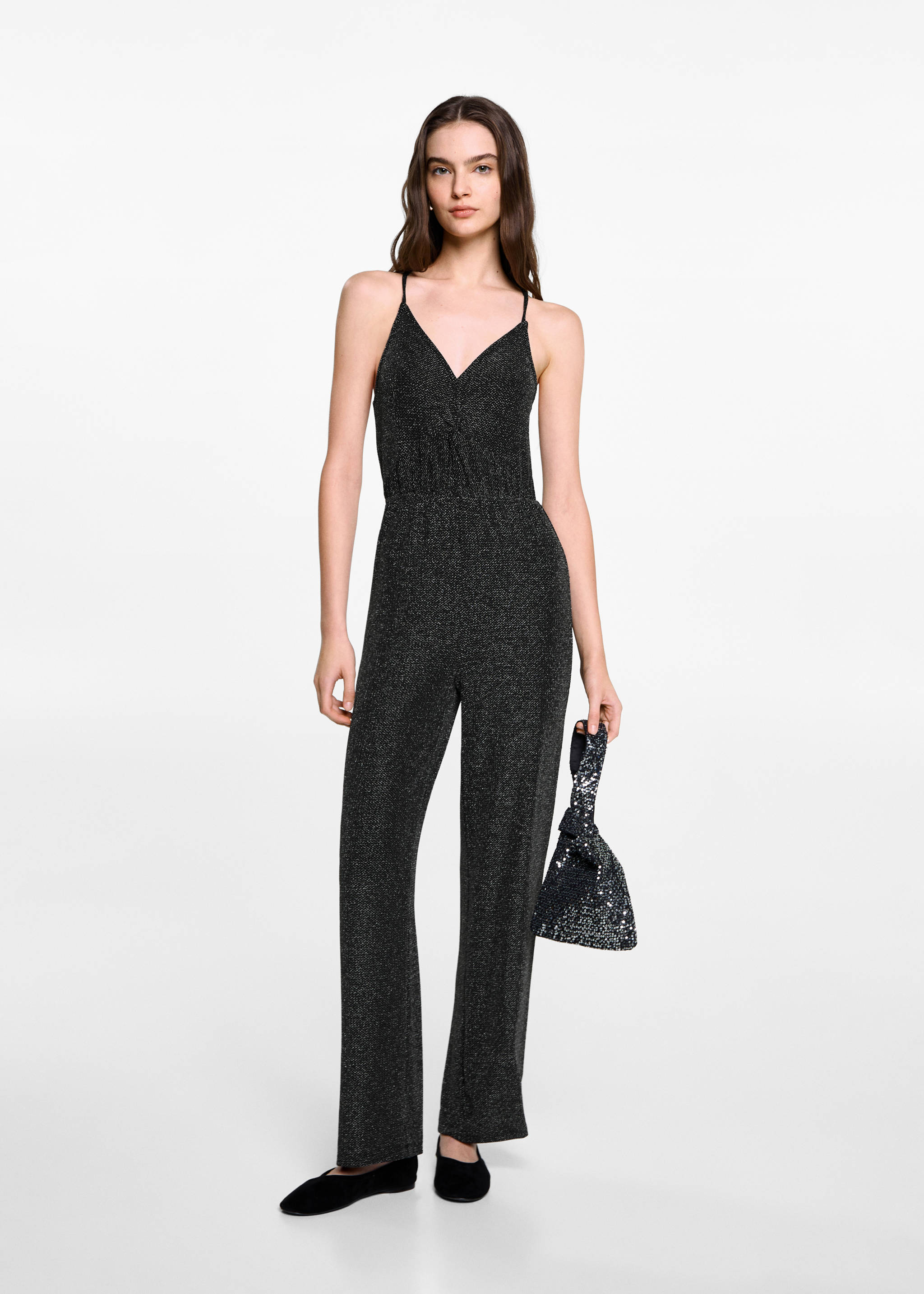 Lurex long jumpsuit - General plane