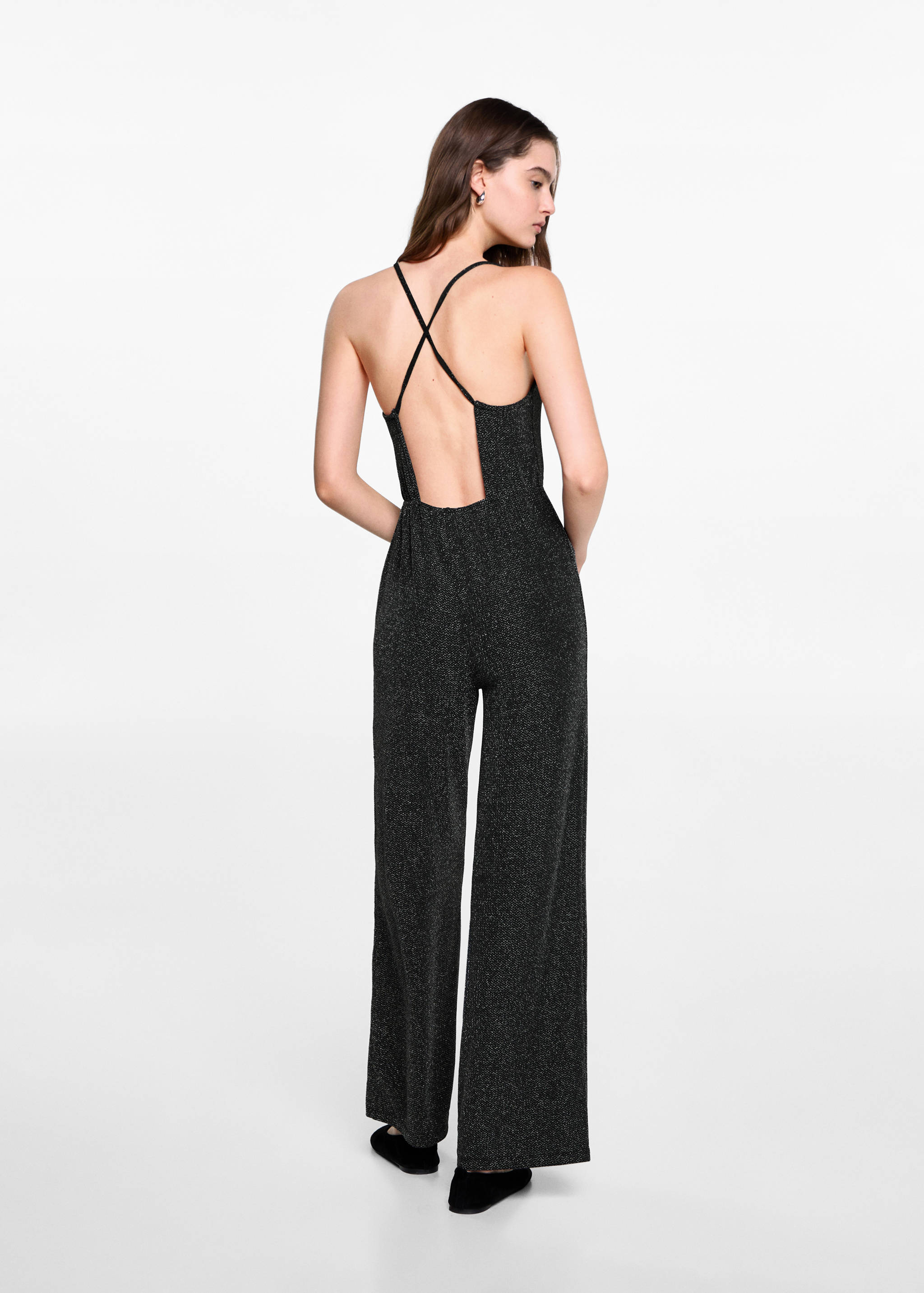 Lurex long jumpsuit - Reverse of the article