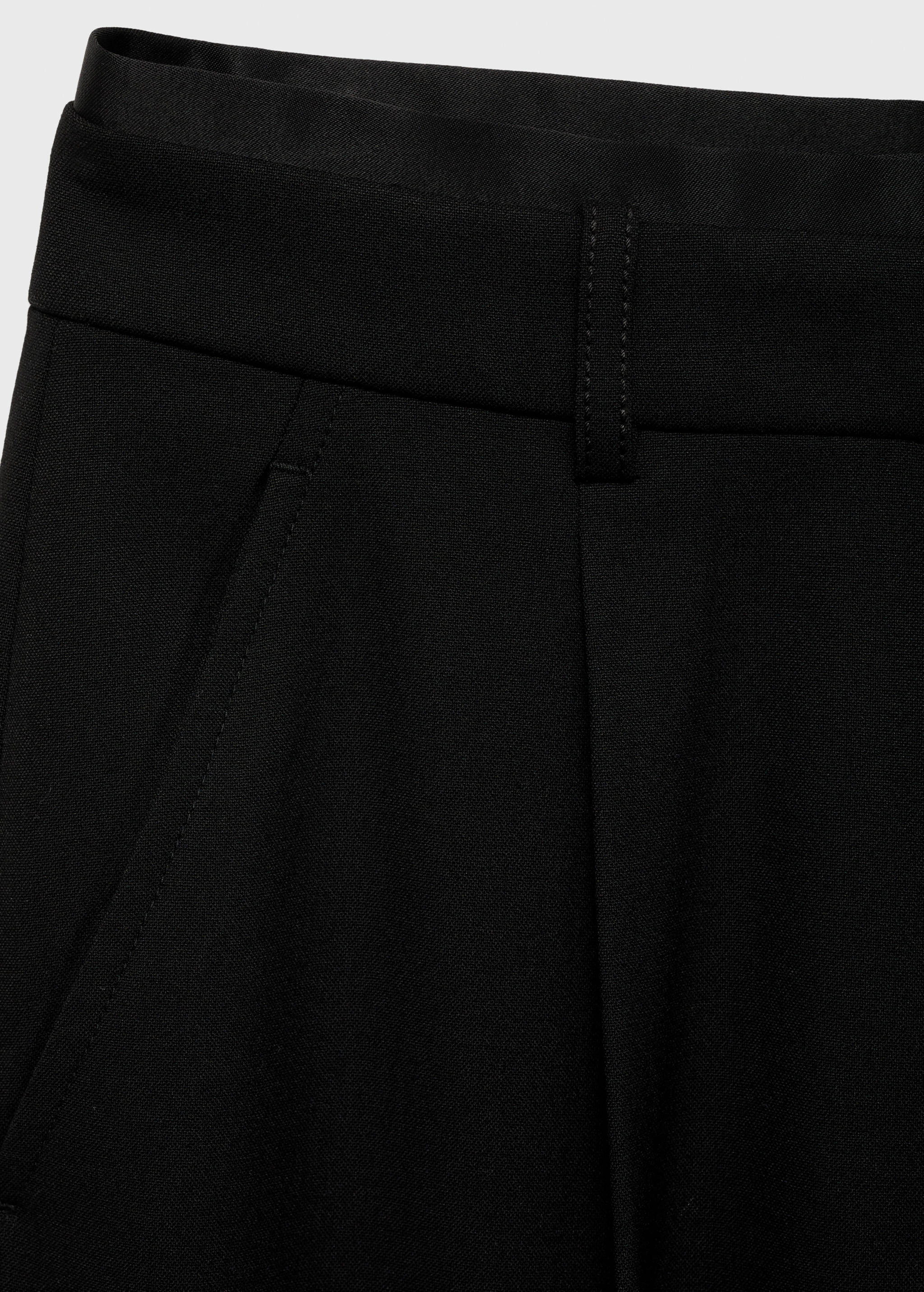 Straight-fit pleated pants - Details of the article 0