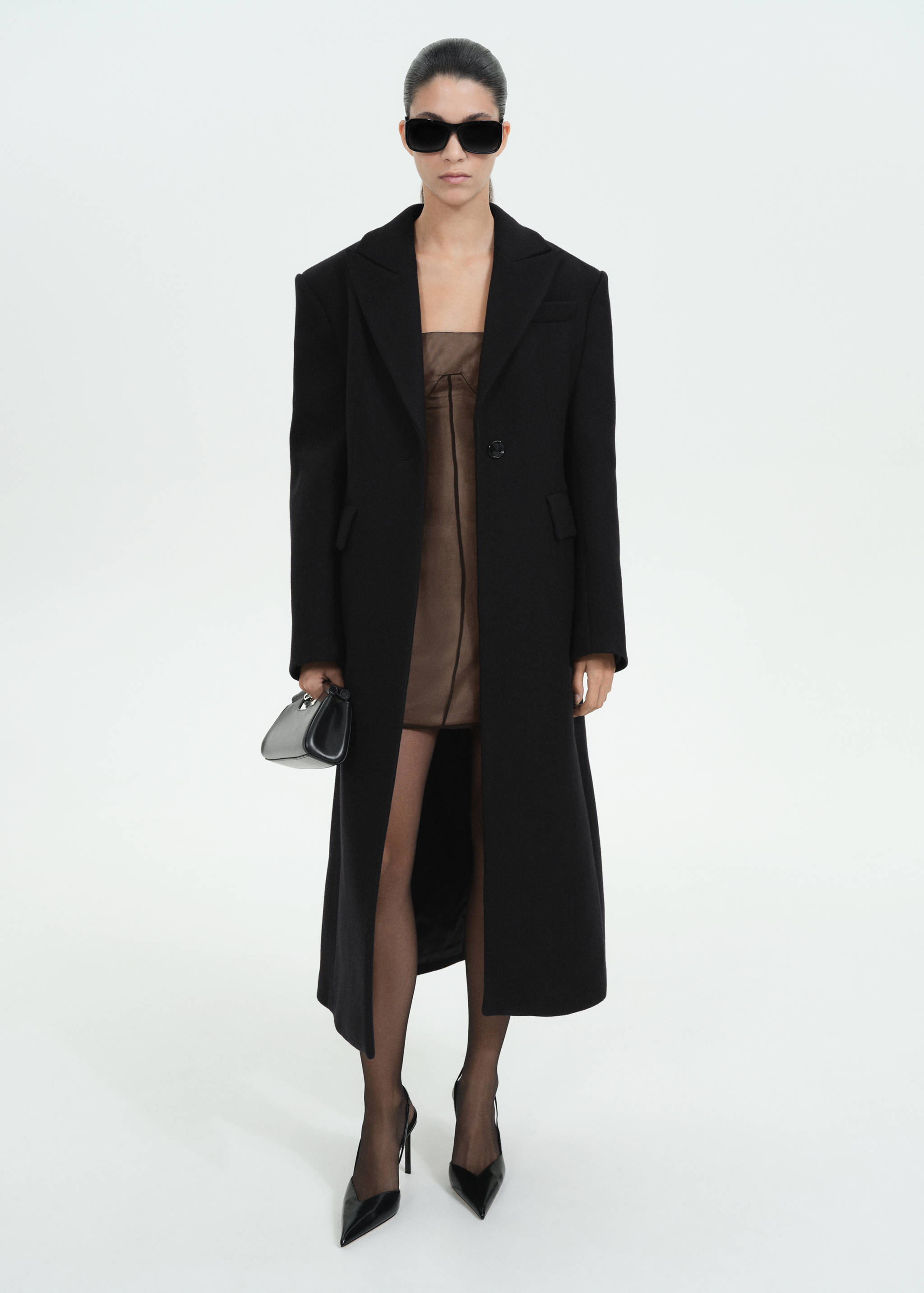 Structured wool coat - General plane