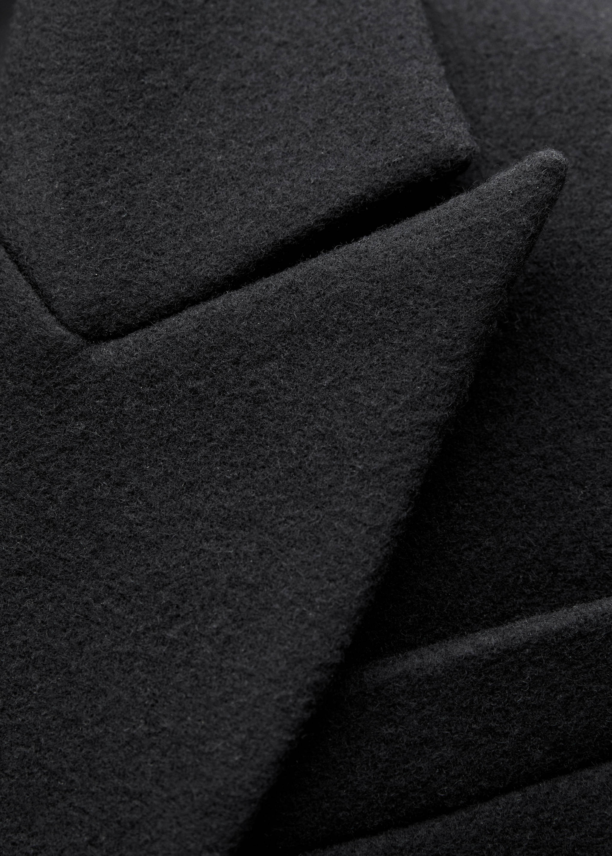 Structured wool coat - Details of the article 0