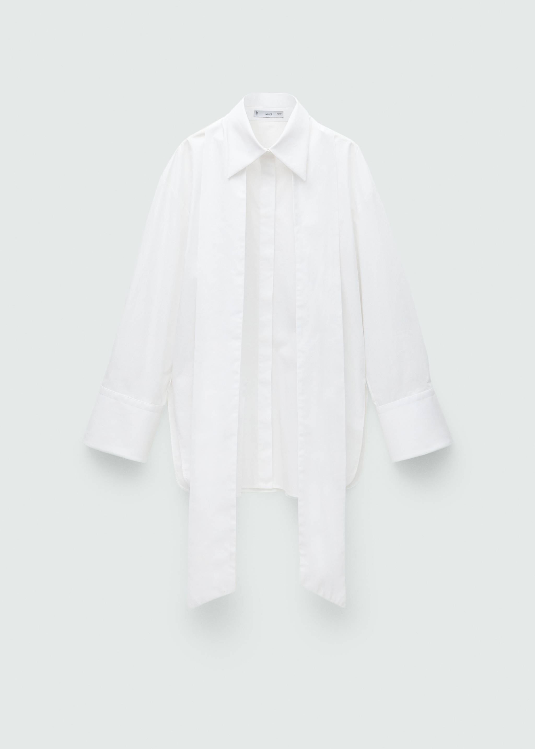 Oversized blouse with tie - Article without model