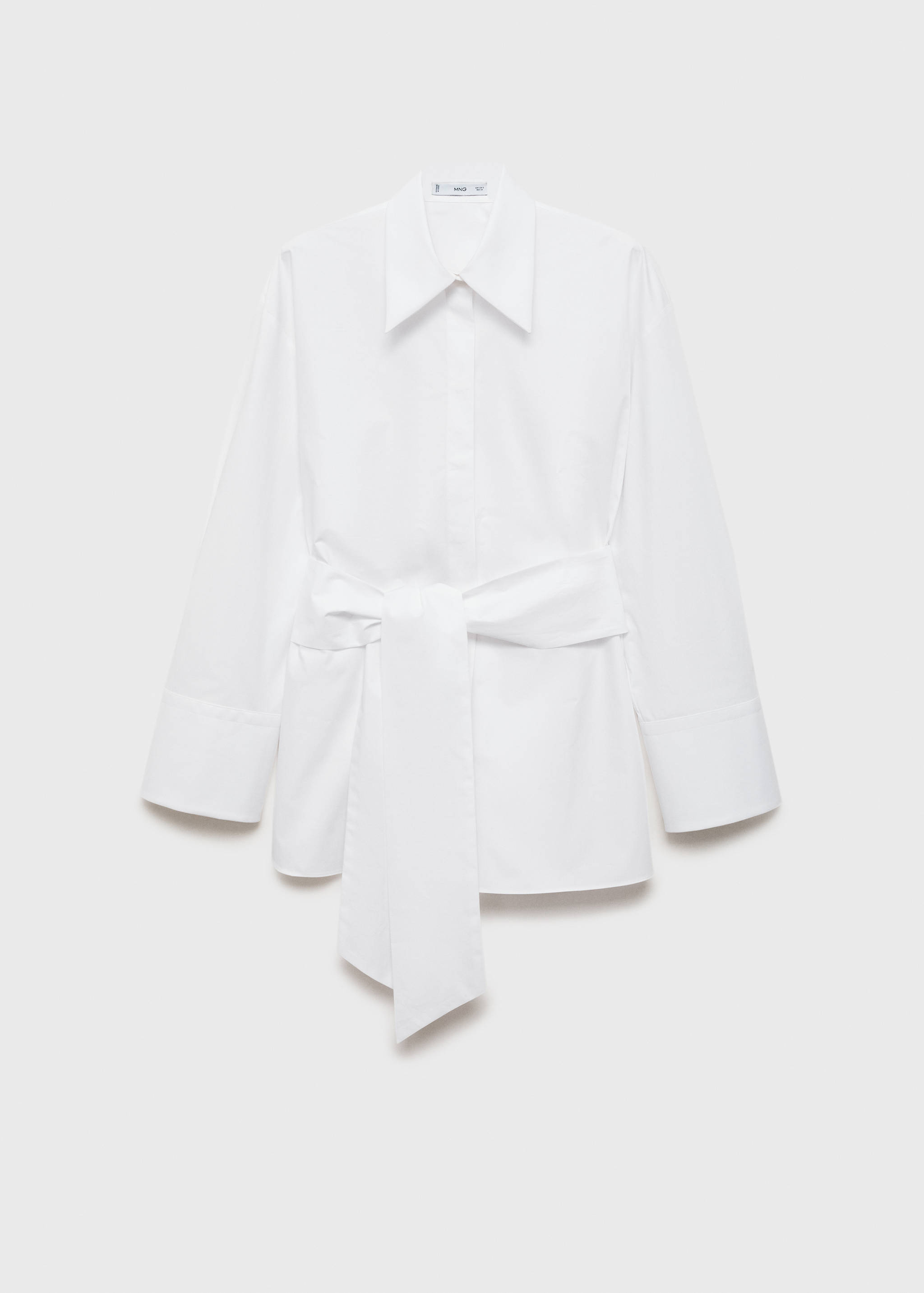 Oversized blouse with tie - Article without model