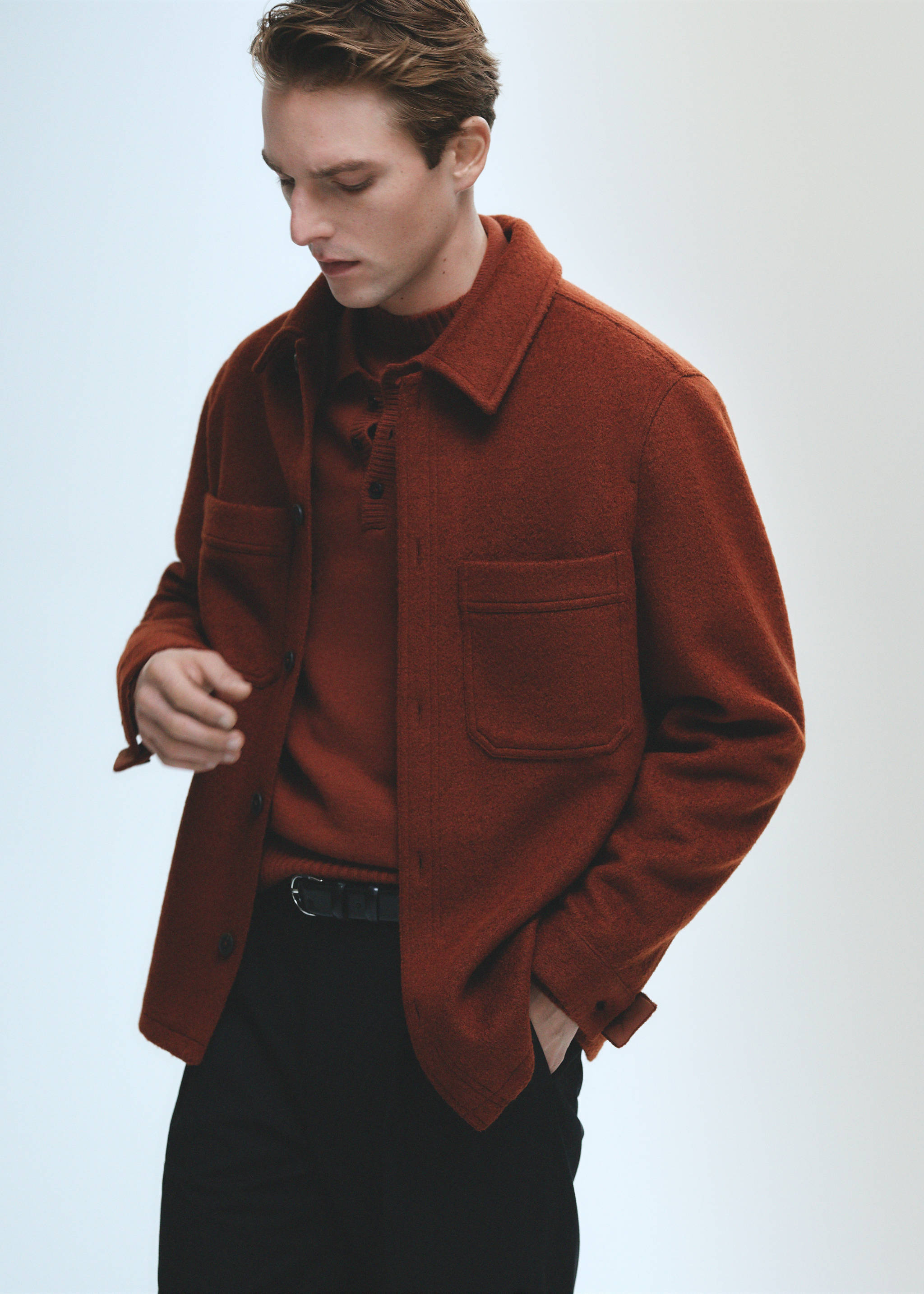 Wool jacket with pockets - Details of the article 3