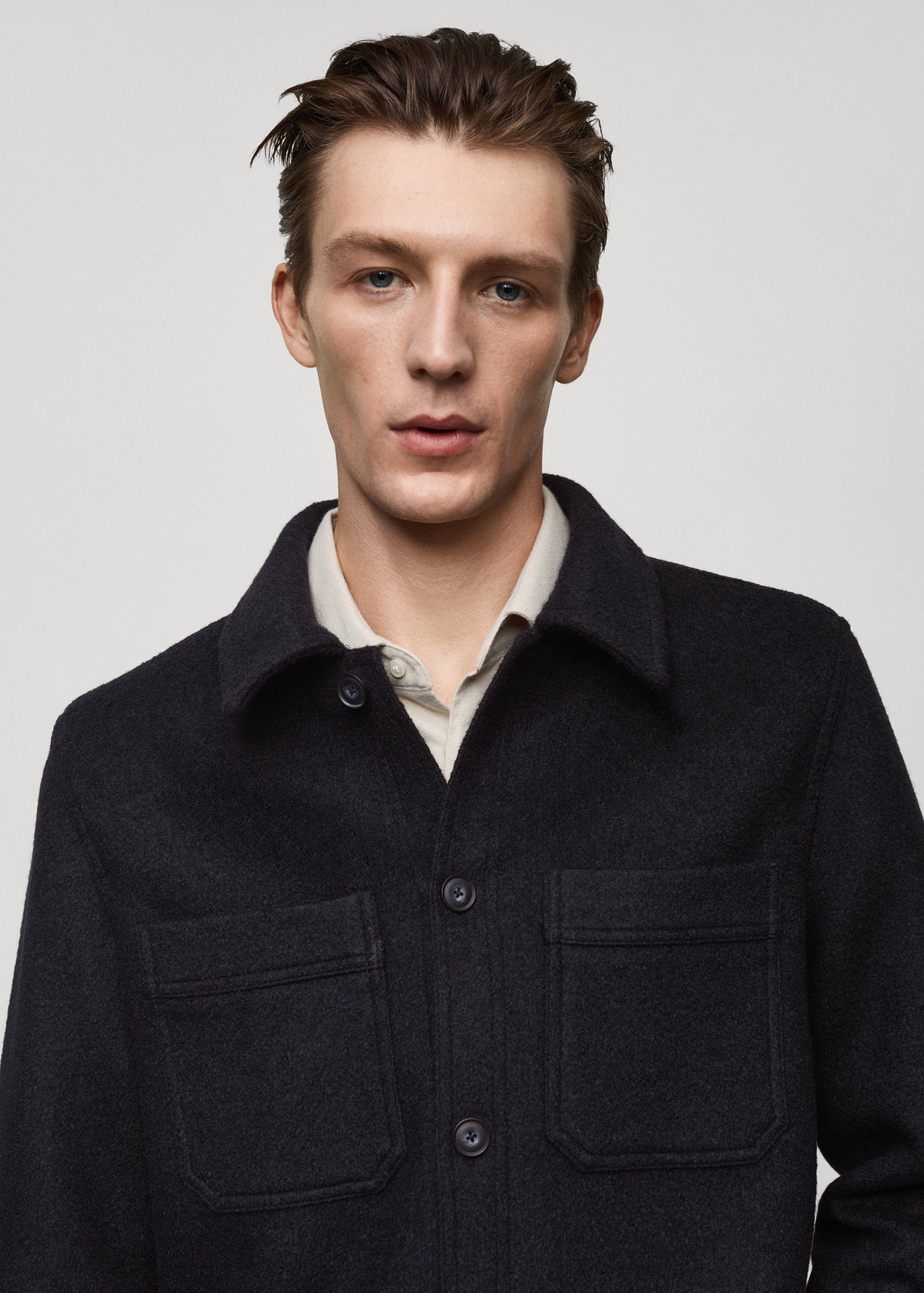 Wool jacket with pockets - Details of the article 1