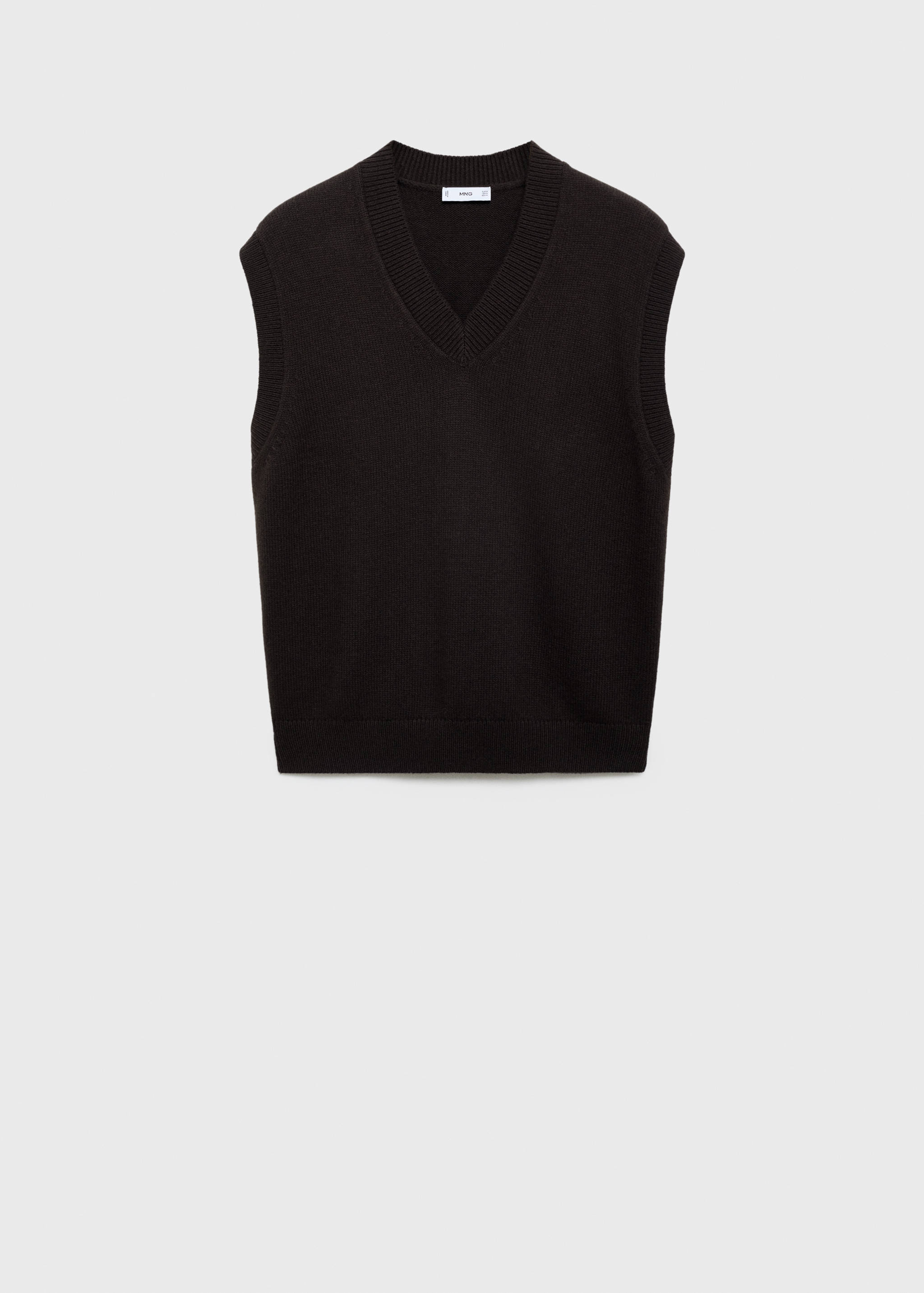 V-neck knitted waistcoat - Article without model