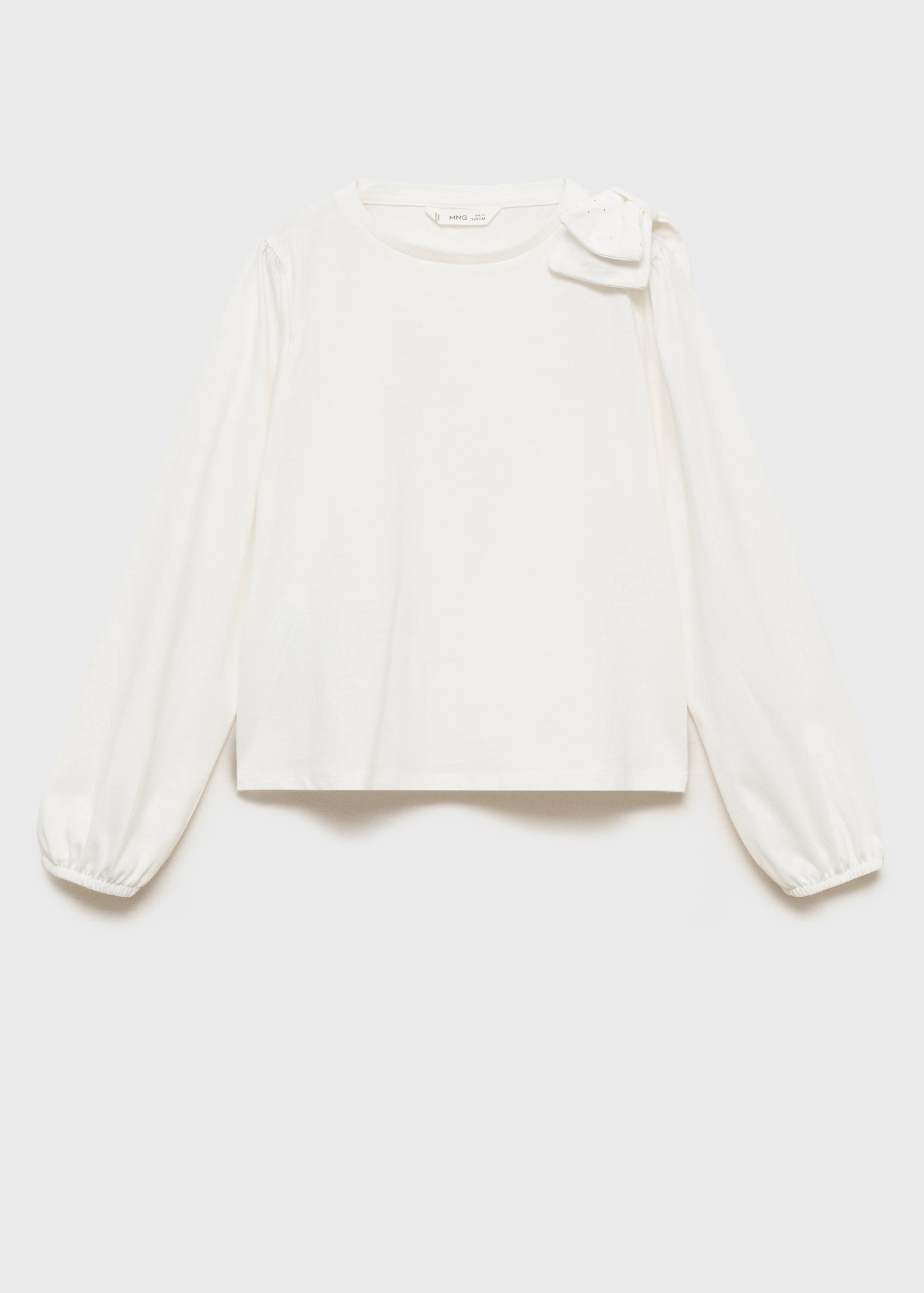 Bow cotton T-shirt - Article without model