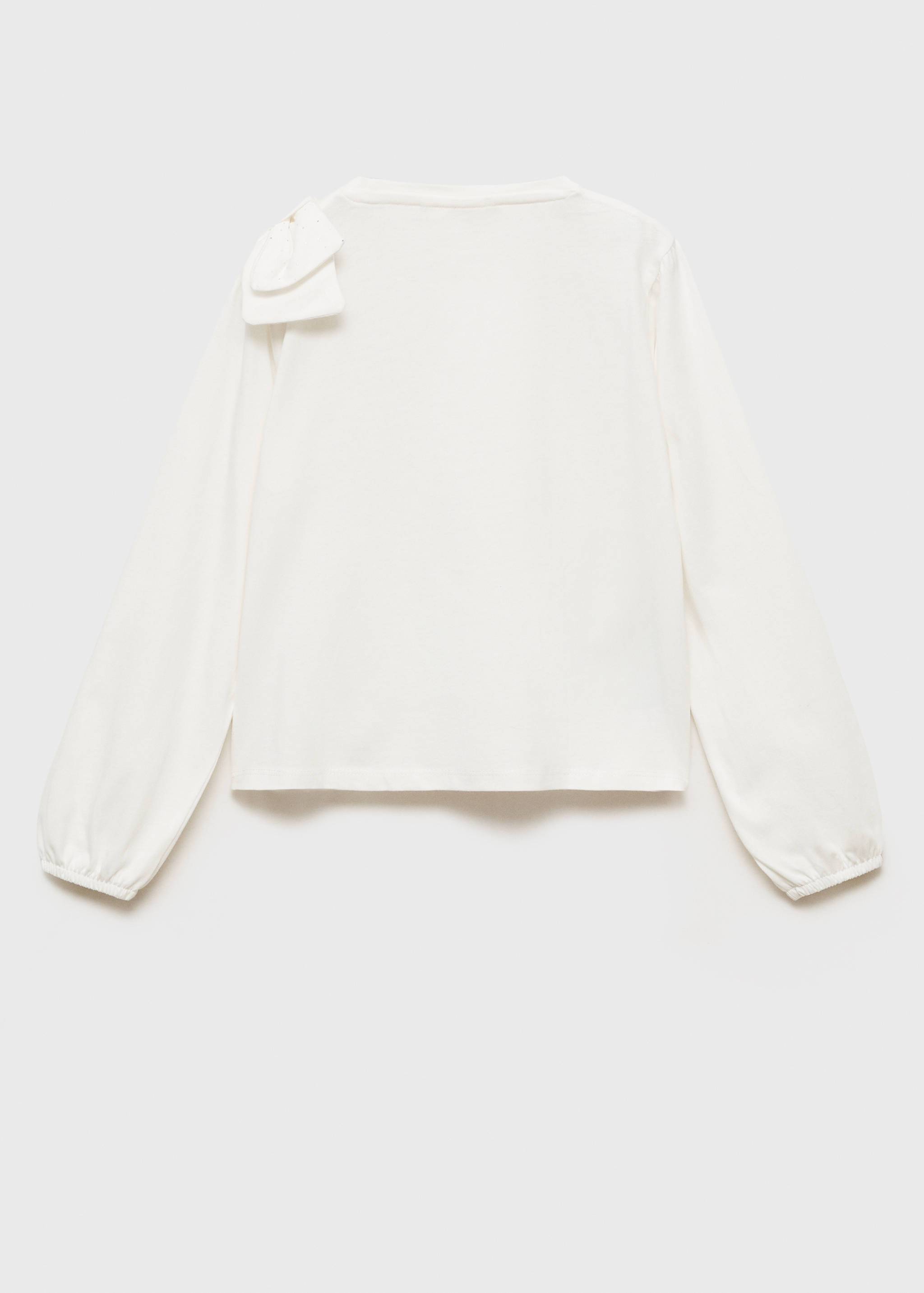 Bow cotton T-shirt - Reverse of the article