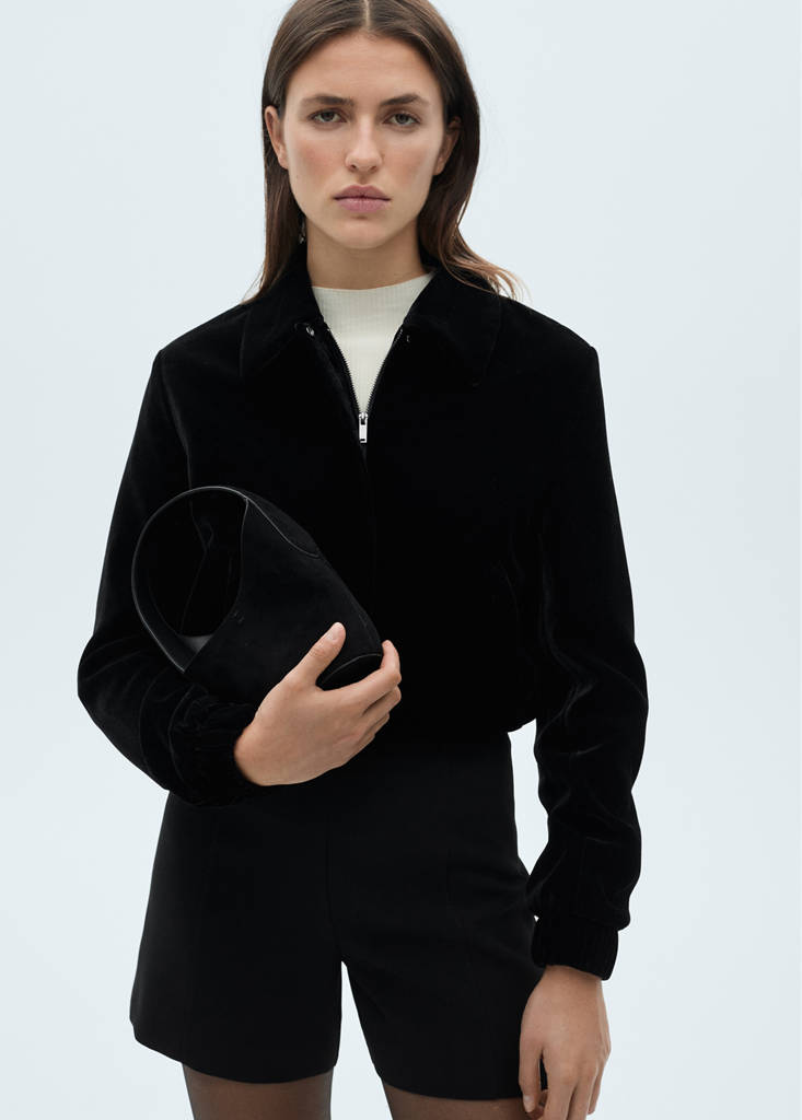 Velvet Bomber Jacket